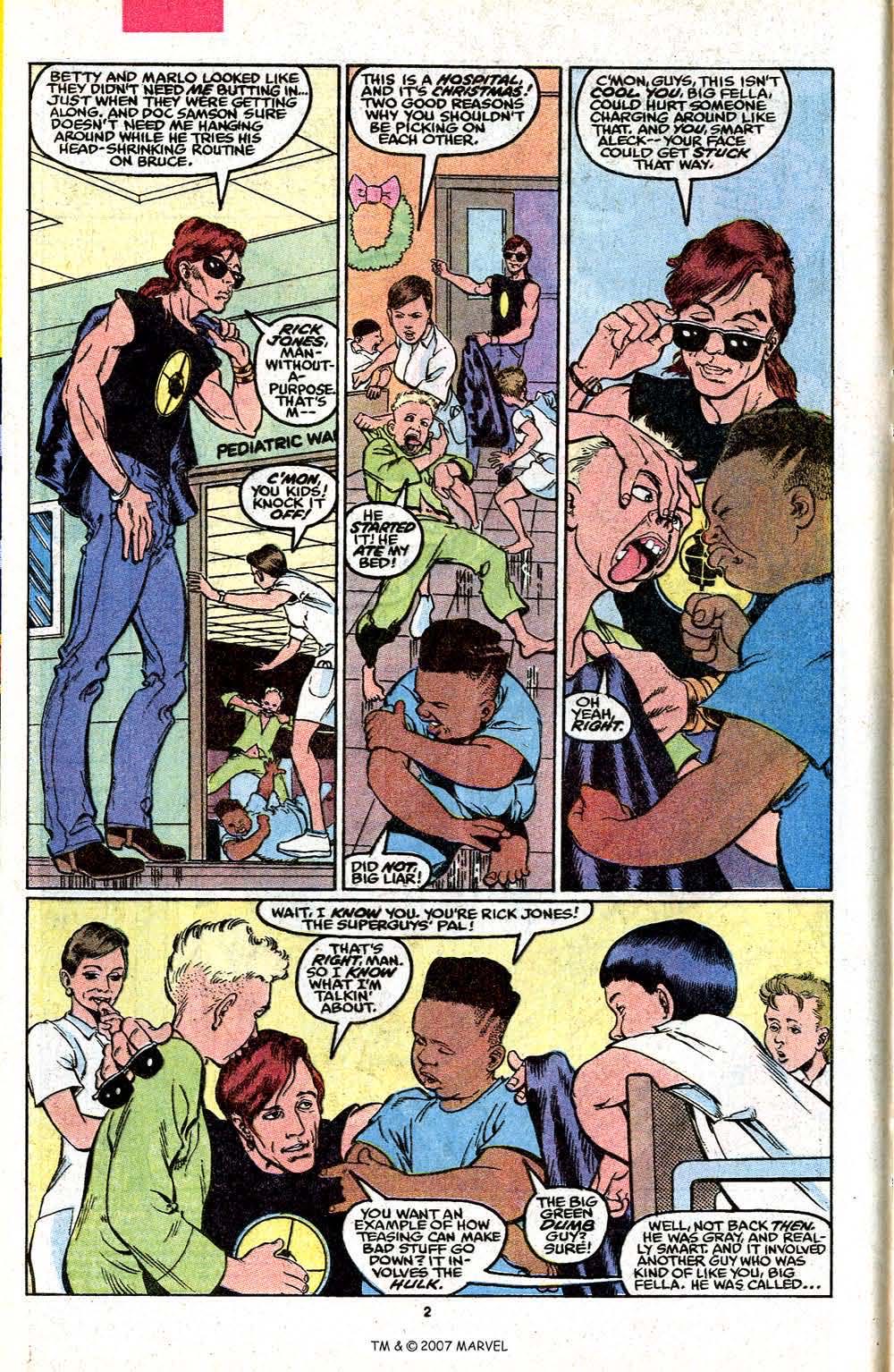 Incredible Hulk, The - Marvel (378 - 02/1991) comic book collectible [Barcode 071486024569] - Main Image 2