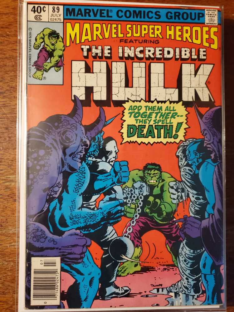 Marvel Super-Heroes Featuring The Incredible Hulk #89 - Marvel (89 - Jul 1980) comic book collectible [Barcode 071486024750] - Main Image 2