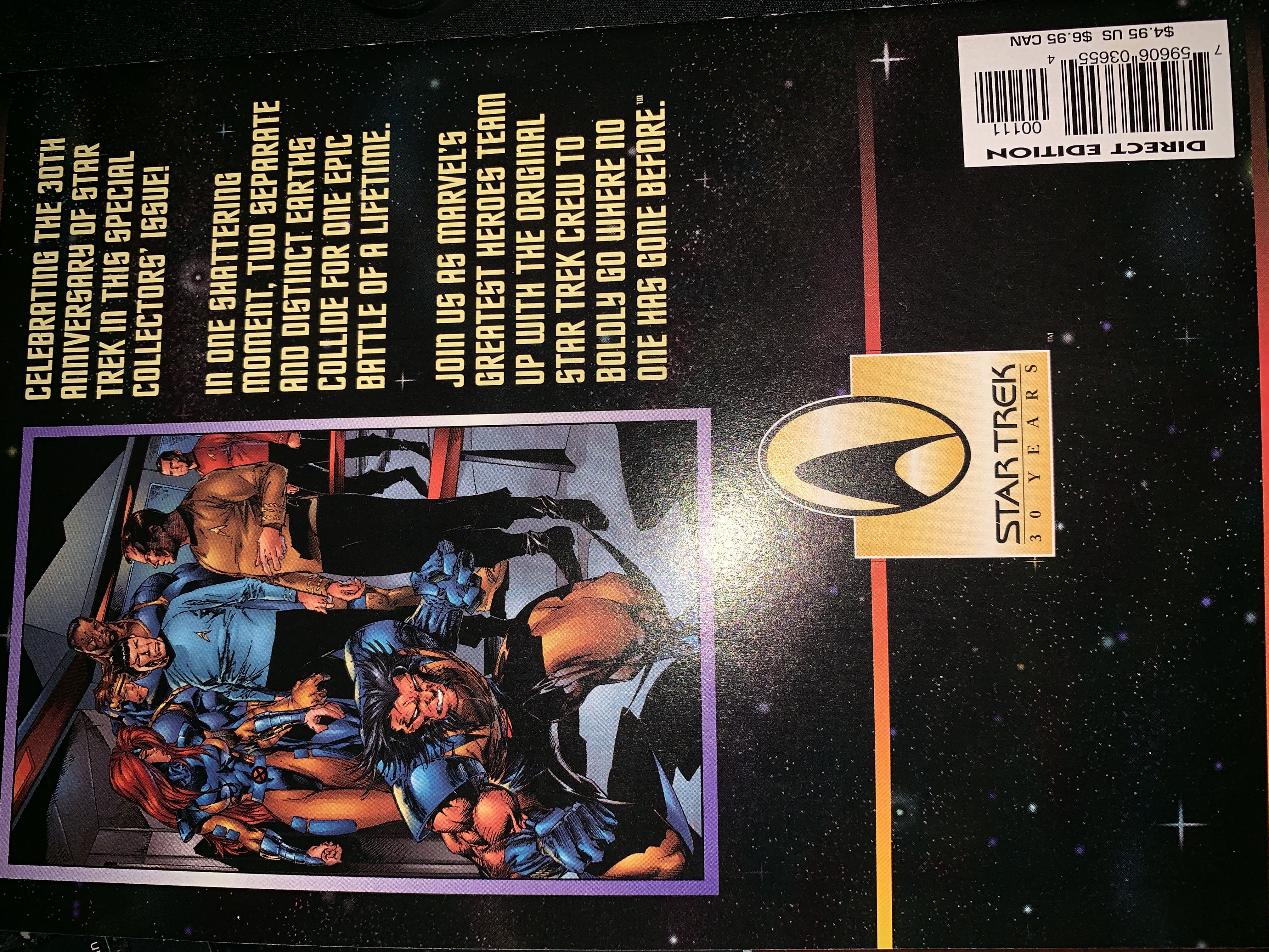 Star Trek X-Men - DC Comics (1 - Dec 1996) comic book collectible [Barcode 75960603655400111] - Main Image 2
