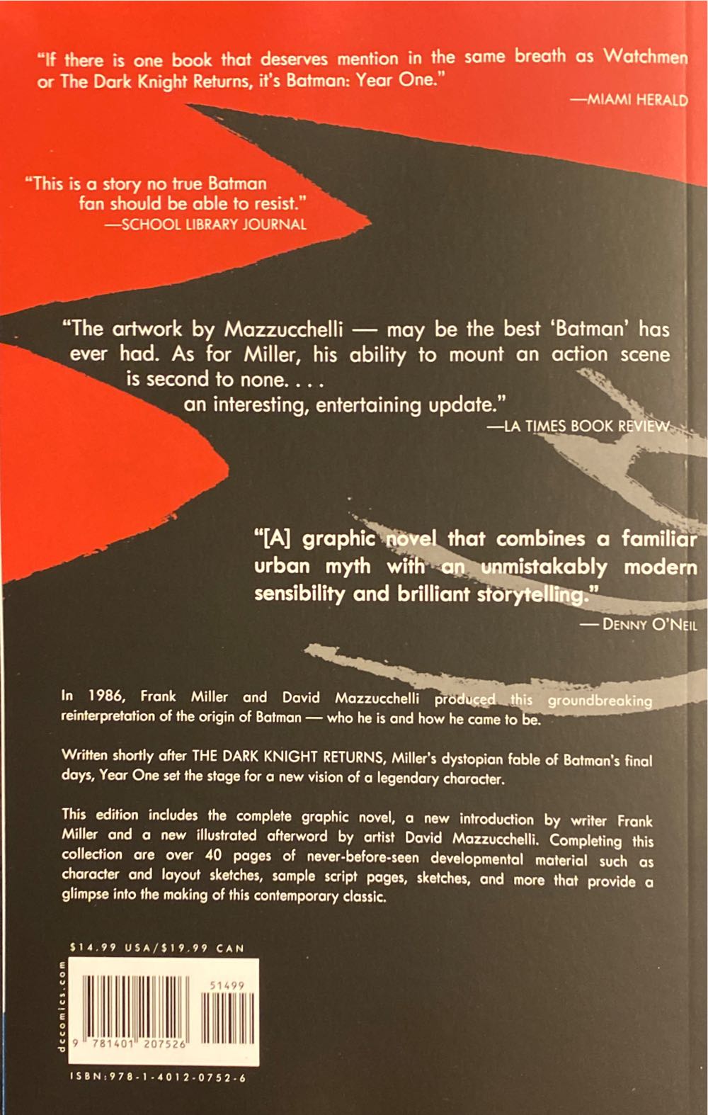 Batman: Year One - DC Comics (404-407 - Jul 1987) comic book collectible [Barcode 978140120752651499] - Main Image 2