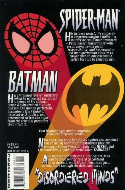 Spider-Man And Batman: Disordered Minds - Marvel Comics / DC Comics comic book collectible [Barcode 759606033850] - Main Image 2
