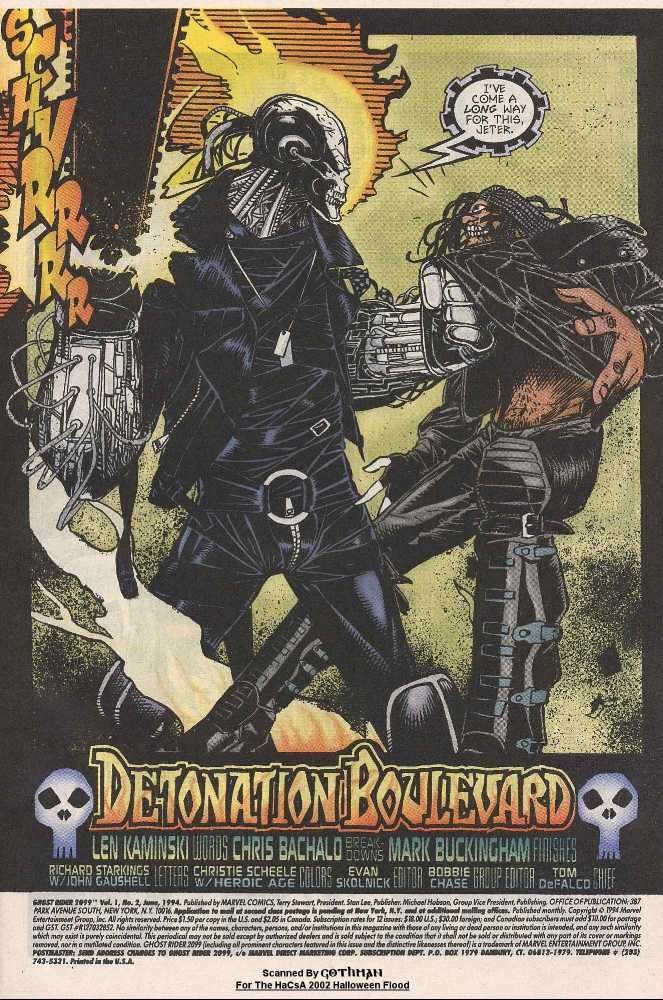Ghost Rider 2099 - Marvel Comic (2 - Jun 1994) comic book collectible [Barcode 759606011575] - Main Image 2