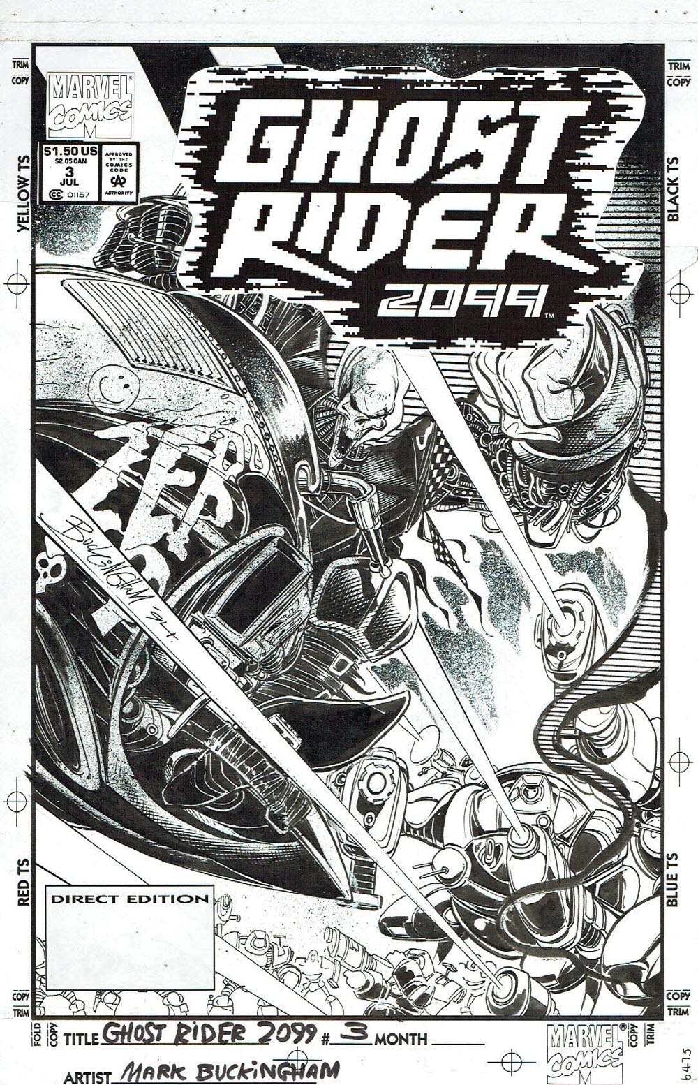 Ghost Rider 2099 - Marvel Comics (3 - Jul 1994) comic book collectible [Barcode 75960601157500311] - Main Image 3