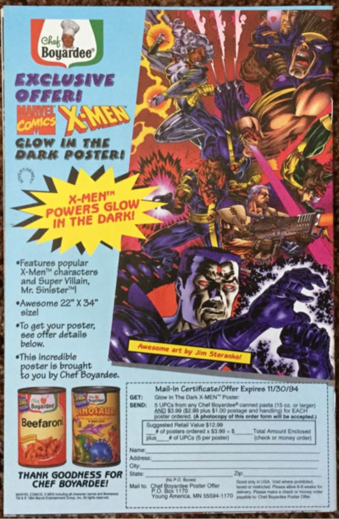 X-men: The Early Years - Marvel Comics (2 - Jun 1994) comic book collectible [Barcode 759606011667] - Main Image 2