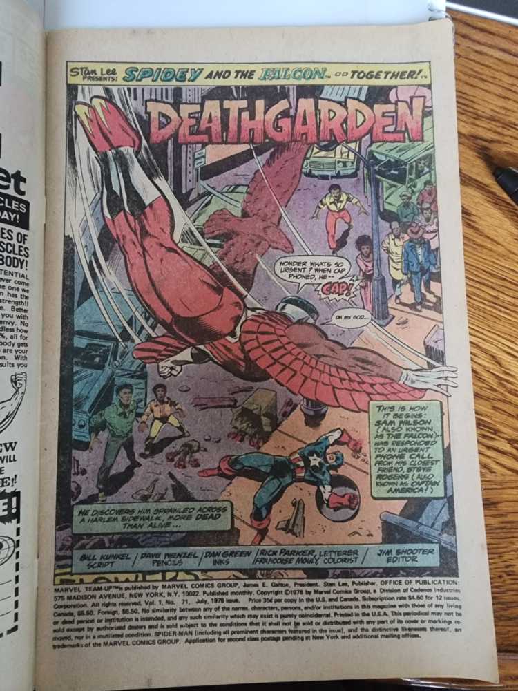 Marvel Team-Up 71  (71 - Jul 1978) comic book collectible [Barcode 071486021476] - Main Image 2