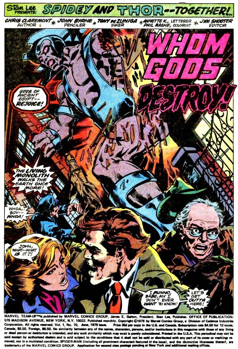 Marvel Team Up #70 - Marvel Comics (70 - Jun 1978) comic book collectible [Barcode 071486021476] - Main Image 3