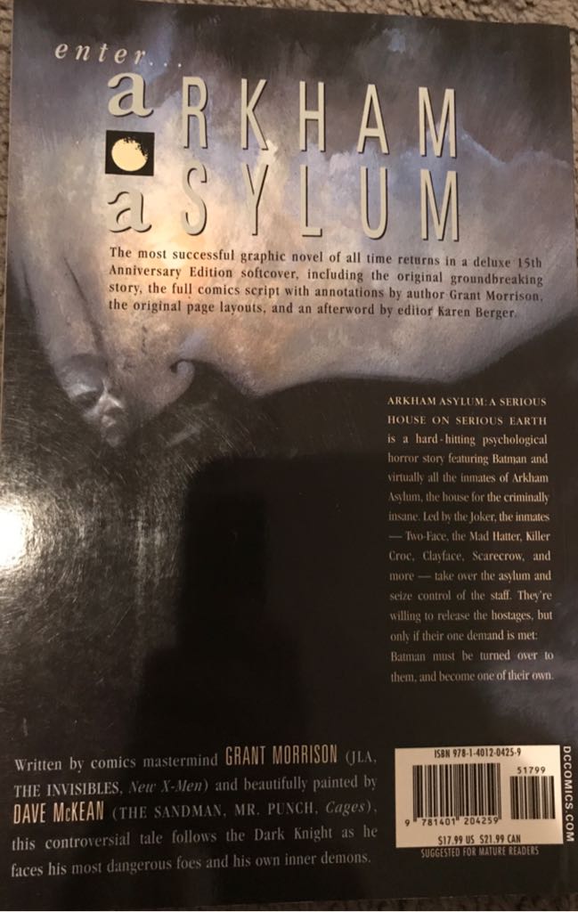 Batman Arkham Asylum - DC Comics (1) comic book collectible [Barcode 9788467444520] - Main Image 2