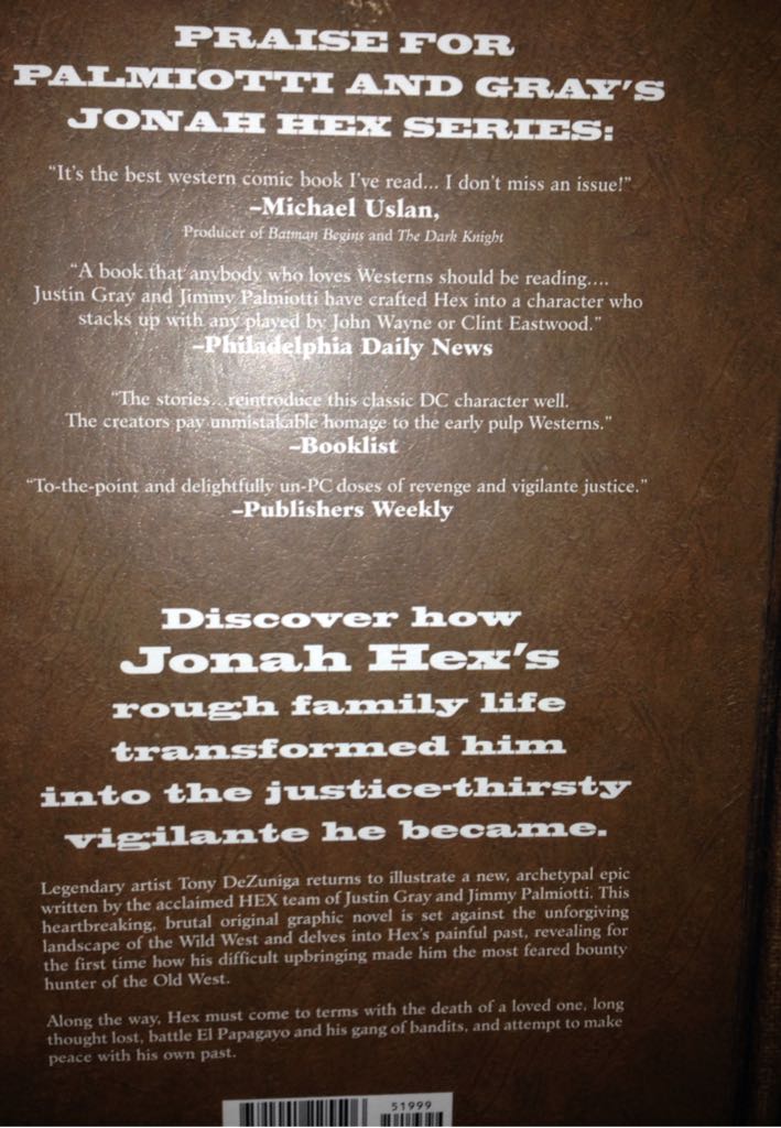 Jonah Hex No Way Back - DC (1) comic book collectible [Barcode 9781401225513] - Main Image 2