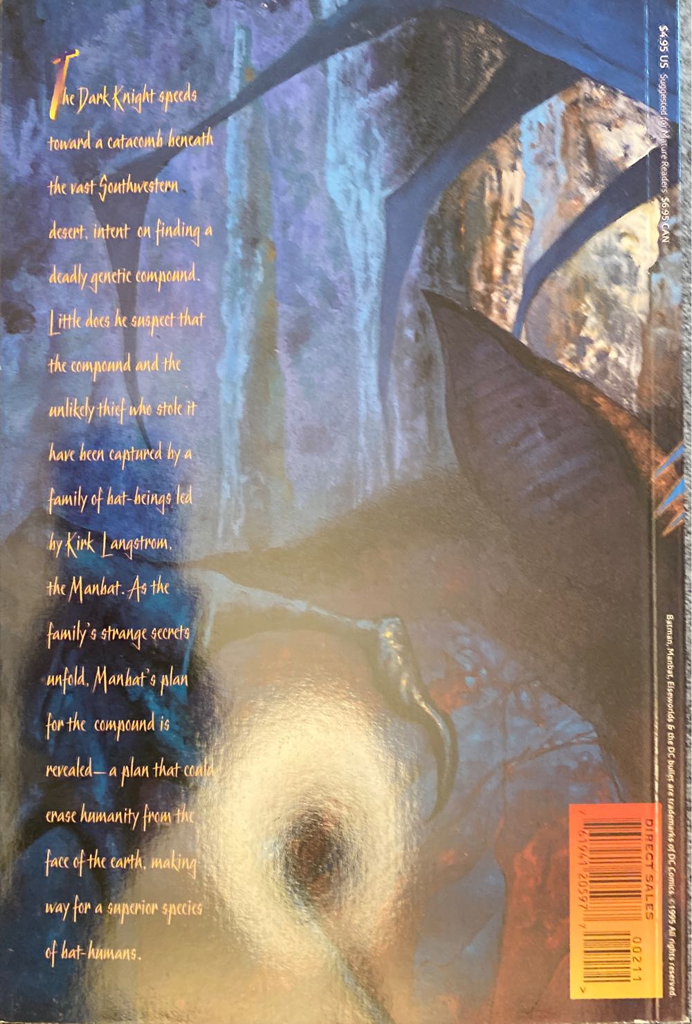 Batman: Manbat - DC Comics (2 - Nov 1995) comic book collectible [Barcode 76194120597700211] - Main Image 2