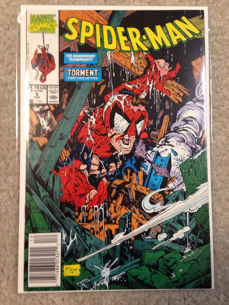 Spider-Man (1990) - Marvel Comics (5 - Dec 1990) comic book collectible [Barcode 07148601321182] - Main Image 1