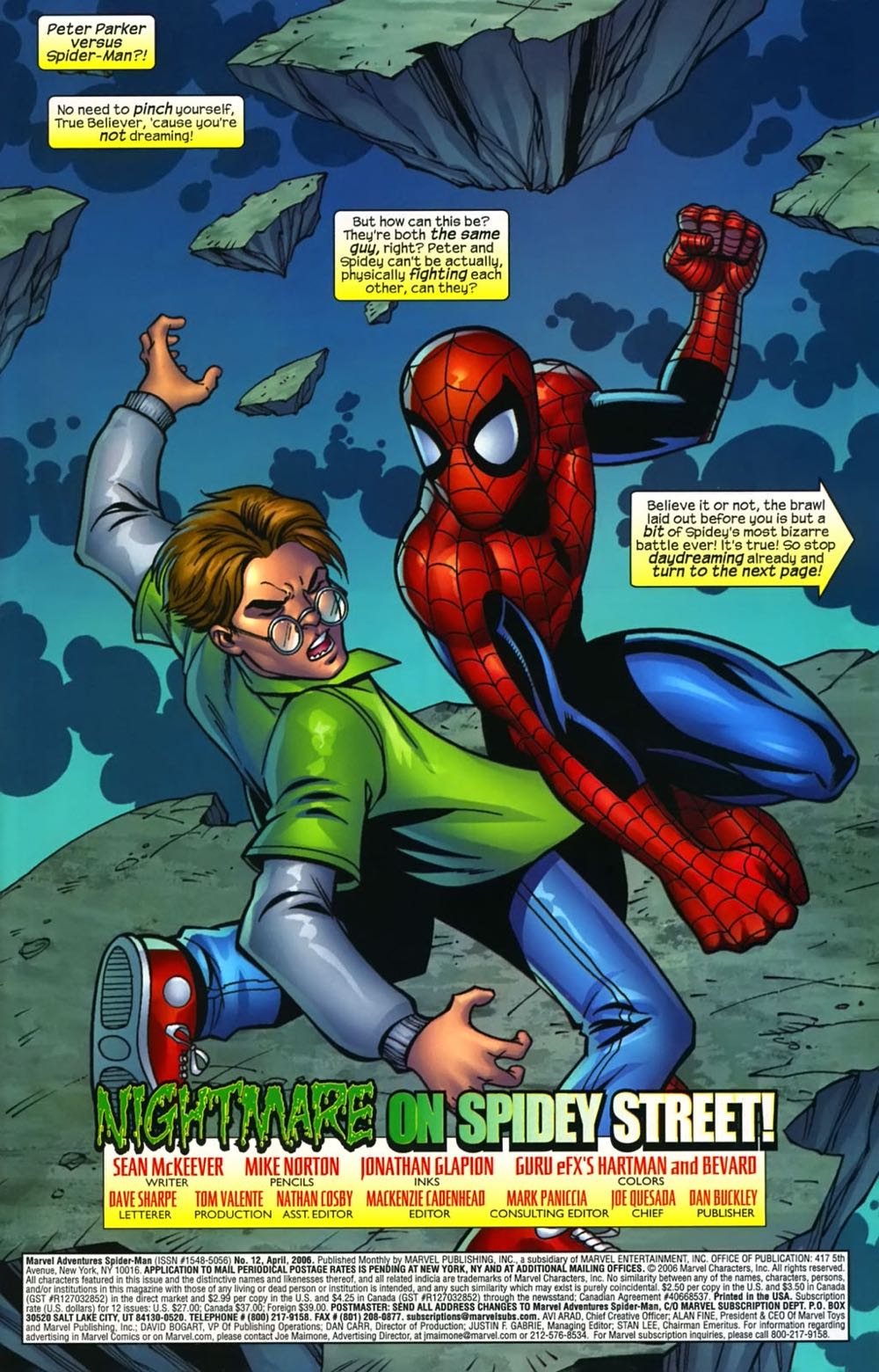 Marvel Adventures: Spider-Man - Marvel Comics (12 - Apr 2006) comic book collectible [Barcode 759606056859] - Main Image 2