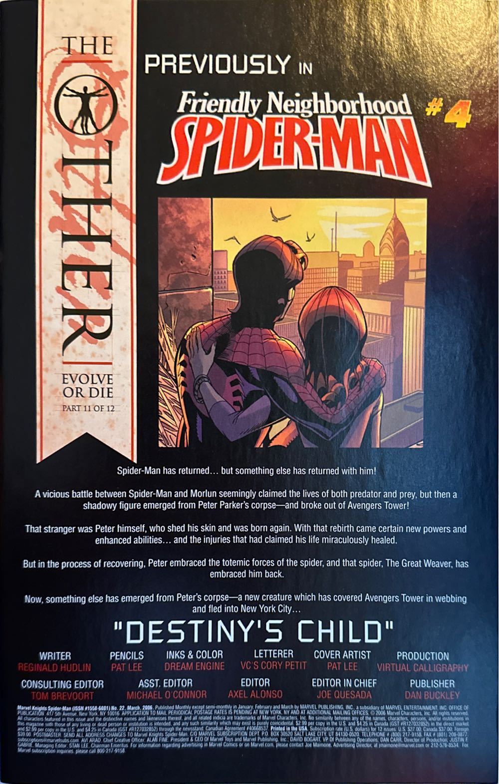 Marvel Knights: Spider-Man 22 - Marvel Knights Spider-man* (22 - 03/2006) comic book collectible [Barcode 75960605521002211] - Main Image 3