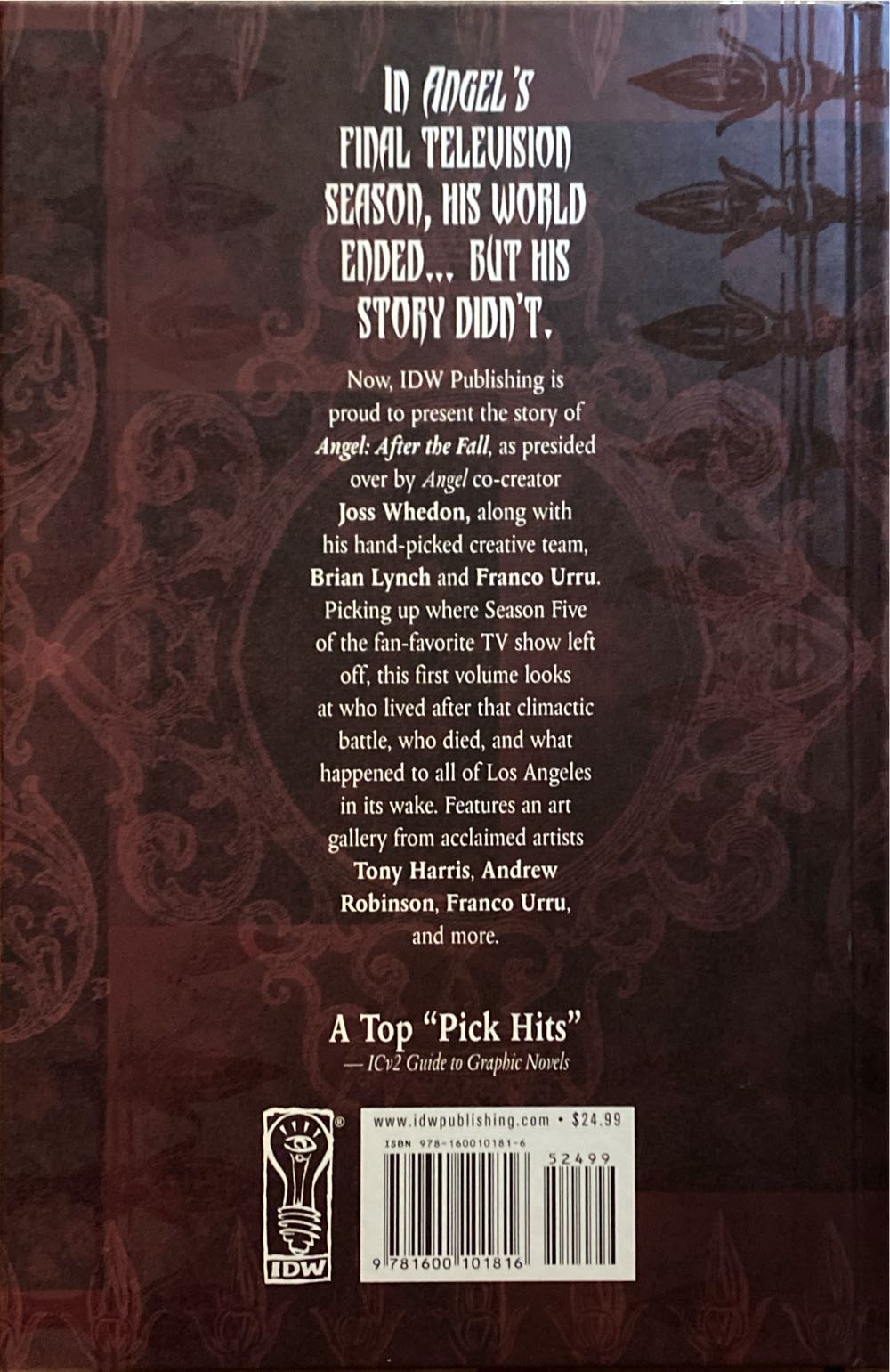 Angel: After The Fall Vol.1 - IDW (1.5 - Mar 2009) comic book collectible [Barcode 978160010181652499] - Main Image 2