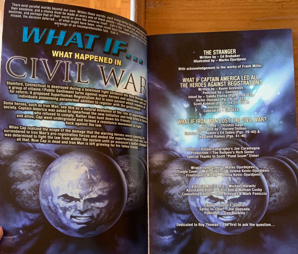 Civil War TPB: What If? - Marvel Comics (1 - Apr 2008) comic book collectible [Barcode 978078513036951699] - Main Image 3