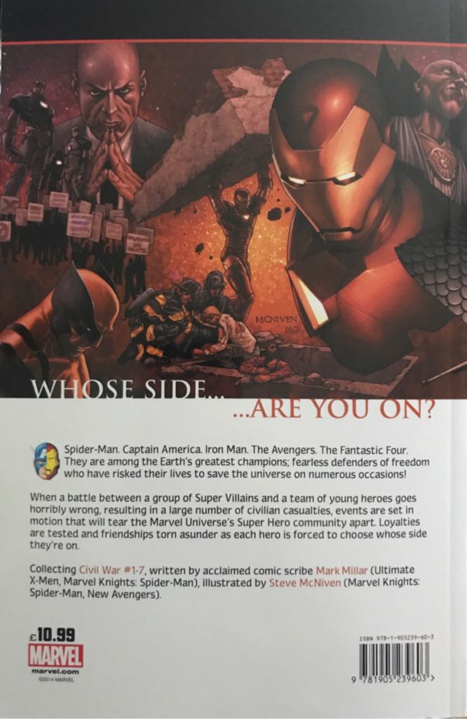 Civil War: A Marvel Comics Event - Marvel Comics (0 - 05/2014) comic book collectible [Barcode 9781905239603] - Main Image 2