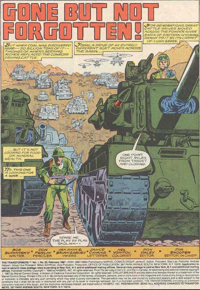 The Transformers - Marvel Comics (25 - Feb 1987) comic book collectible [Barcode 071486023791] - Main Image 2