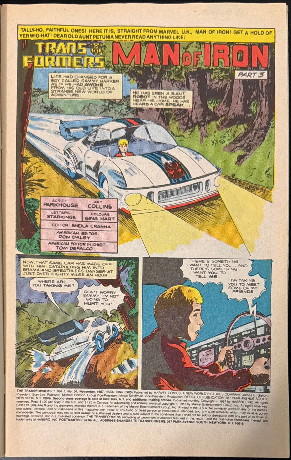 The Transformers - Marvel Comics (34 - Nov 1988) comic book collectible [Barcode 071486023791] - Main Image 3