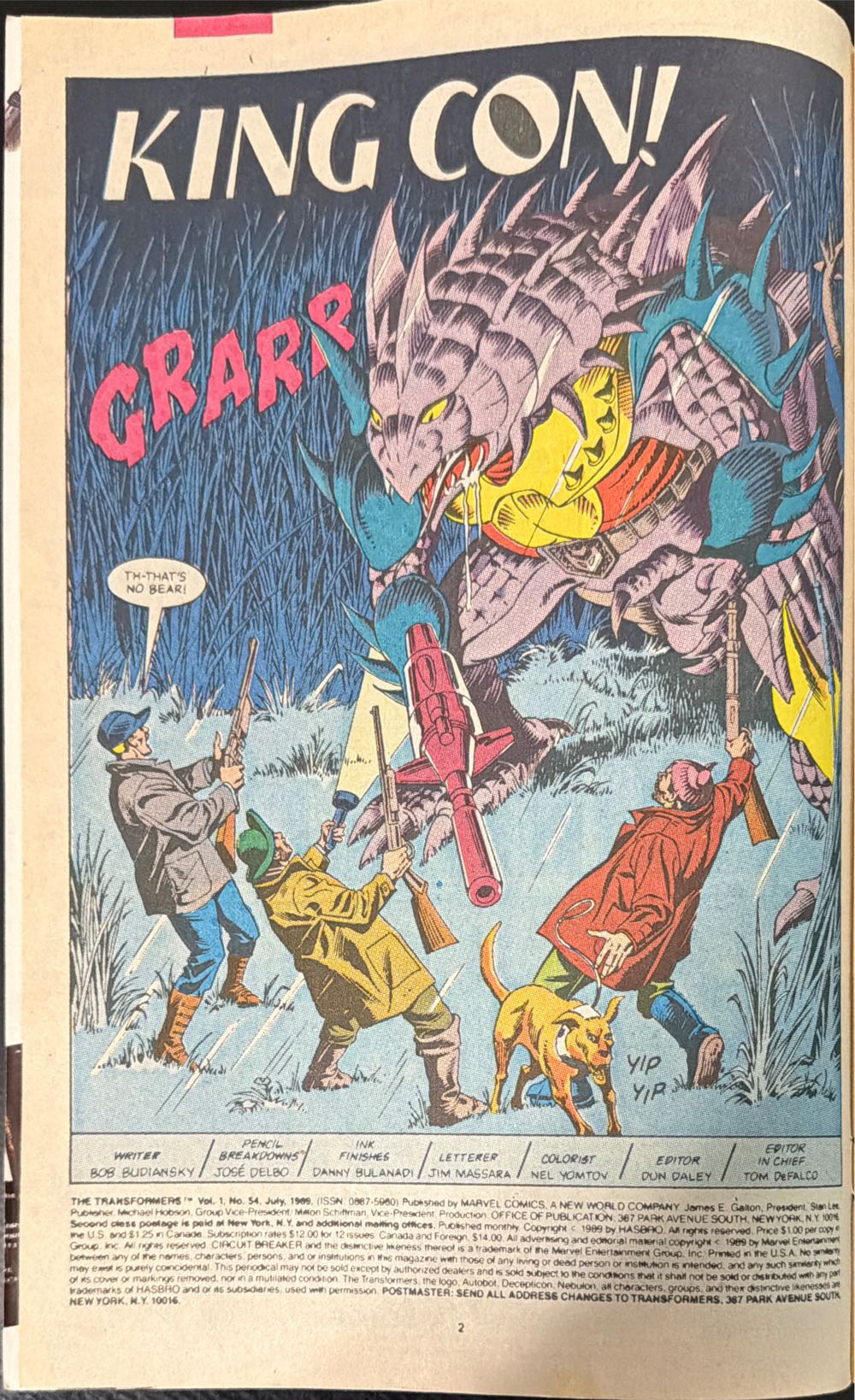 The Transformers - Marvel Comics (54 - 7/5/89) comic book collectible [Barcode 071486023791] - Main Image 3