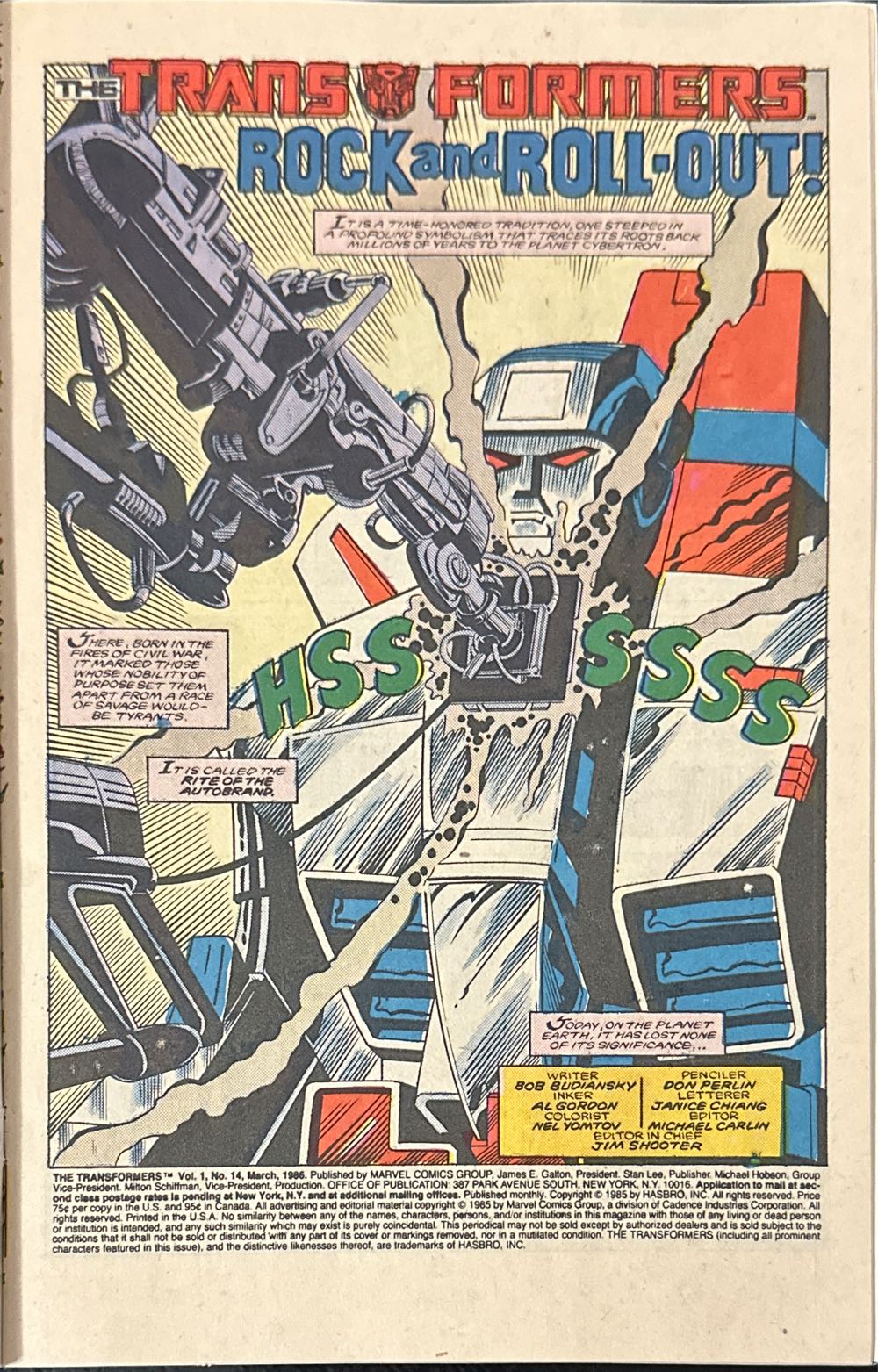 The Transformers - Marvel Comics (14 - Mar 1986) comic book collectible [Barcode 071486023791] - Main Image 3