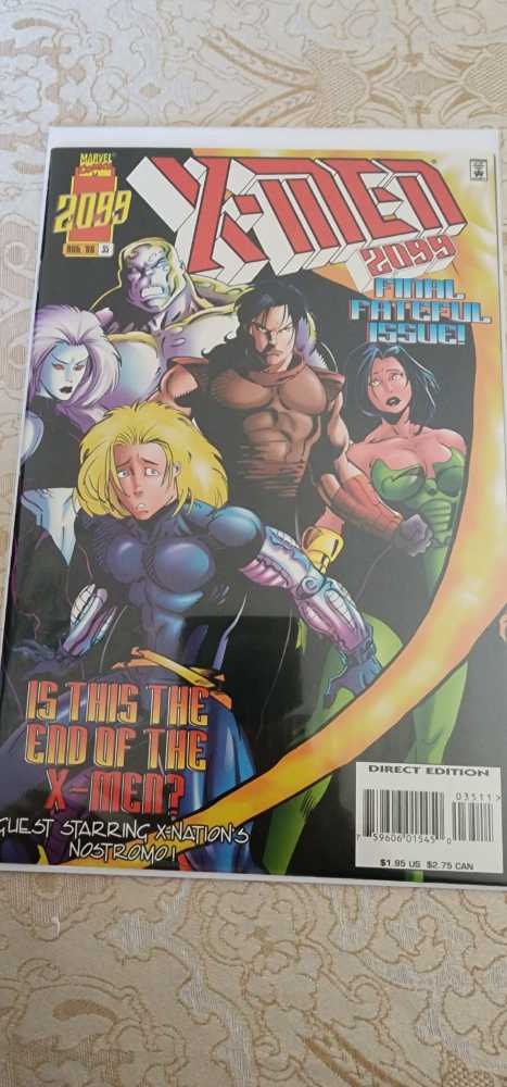 X-Men 2099 - Marvel comics (35 - Aug 1996) comic book collectible [Barcode 759606015450] - Main Image 2