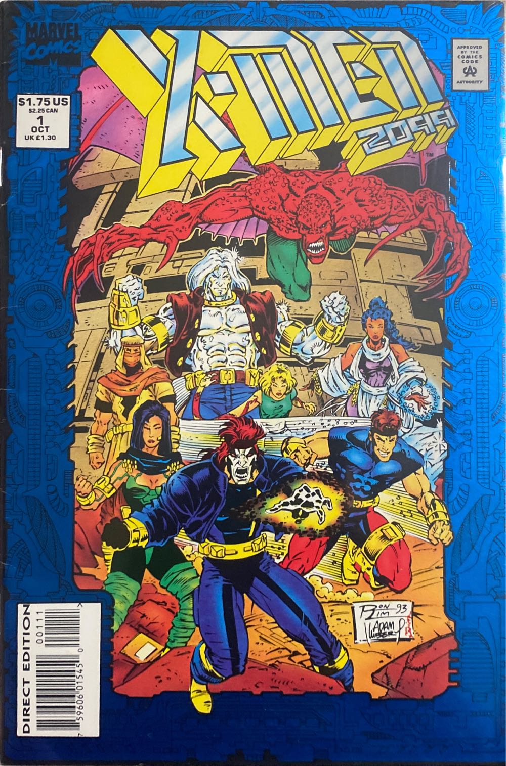 X-Men 2099 (1993) - Marvel Comics (1 - Oct 1993) comic book collectible [Barcode 75960601545000111] - Main Image 3