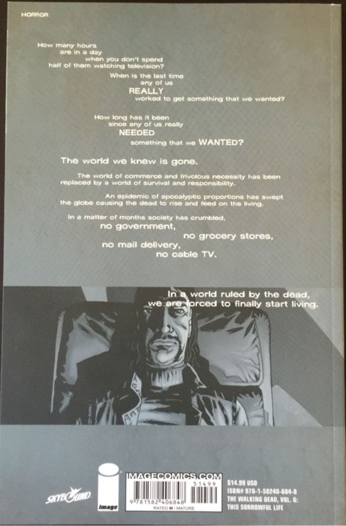 Walking Dead 6: This Sorrowful Life, The - Image Comics (6 - Jul 2008) comic book collectible [Barcode 9781582406848] - Main Image 2