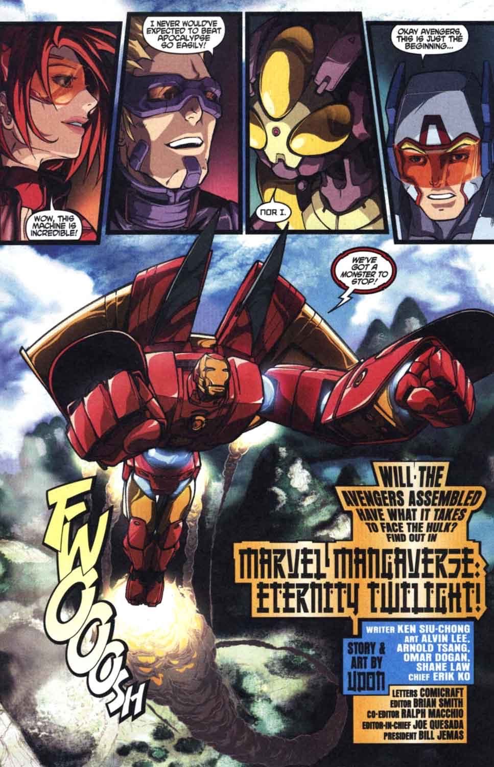 Marvel Mangaverse: Avengers Assemble - Marvel Comics (1 - Mar 2002) comic book collectible [Barcode 759606052288] - Main Image 4