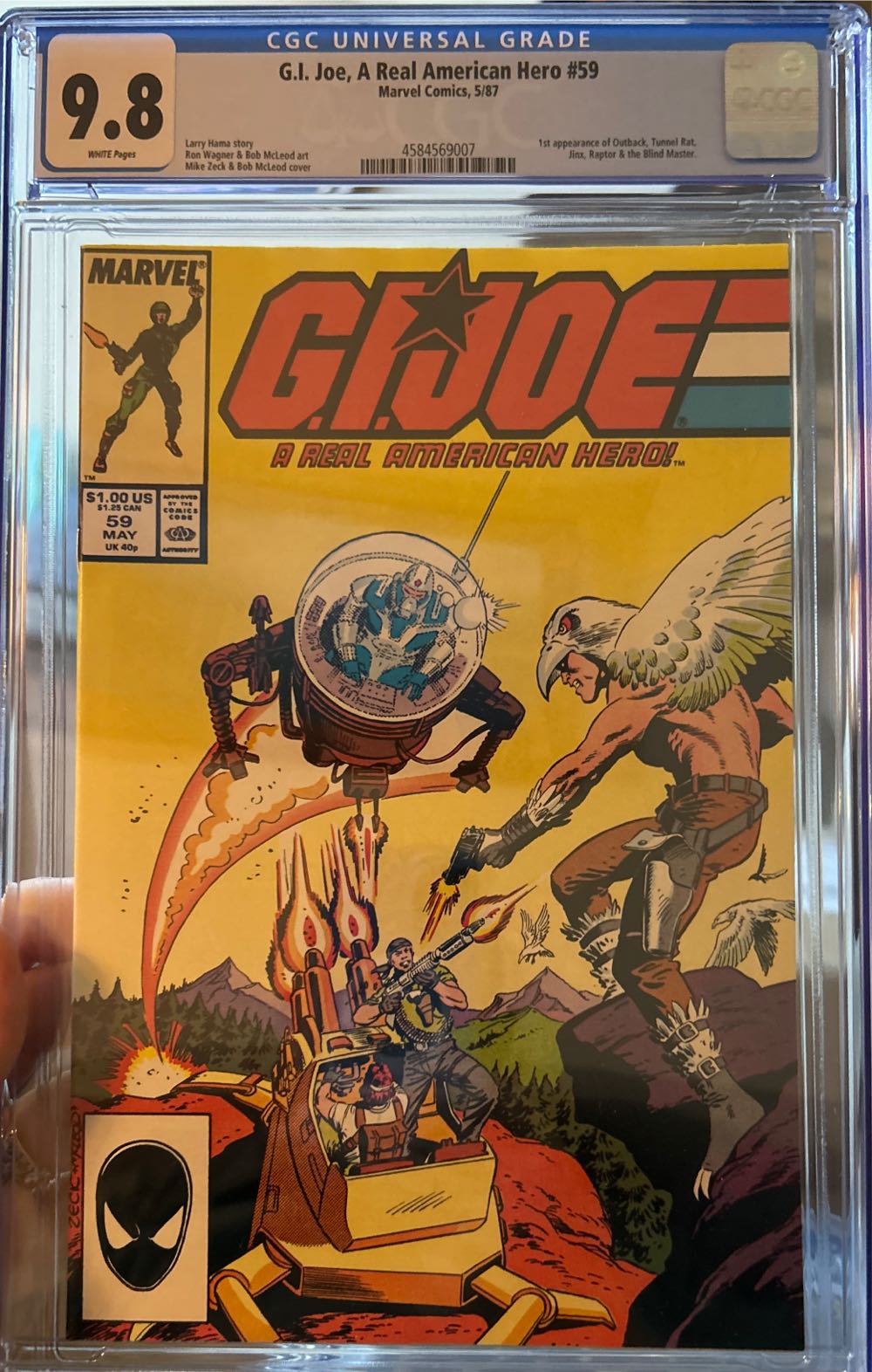 G.I. Joe: A Real American Hero - Marvel Comics (59 - May 1987) comic book collectible [Barcode 2771400148] - Main Image 3