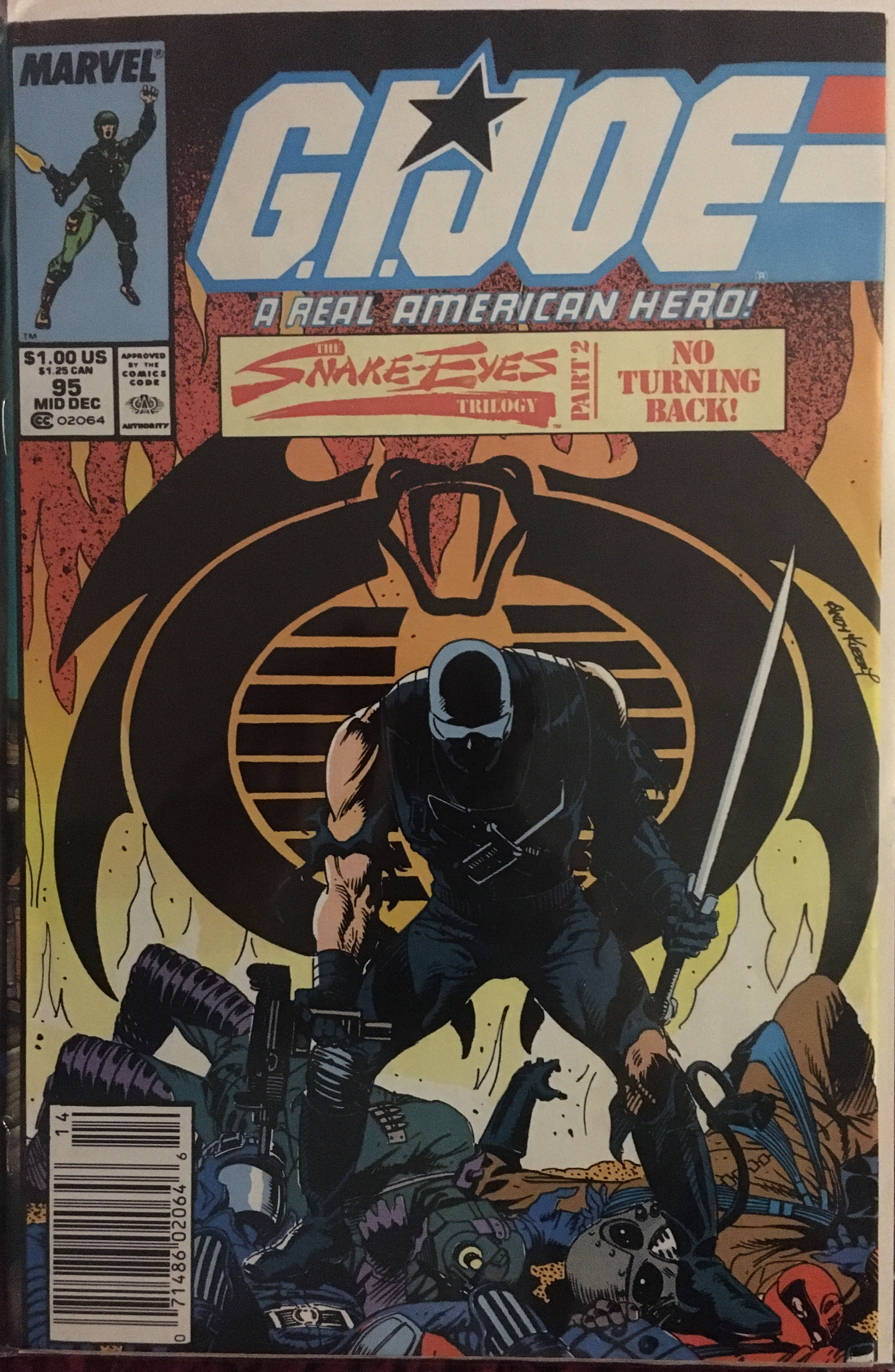 G.I. Joe: A Real American Hero (1982) - Marvel Comics Group (95 - Dec 1989) comic book collectible [Barcode 2771400148] - Main Image 2