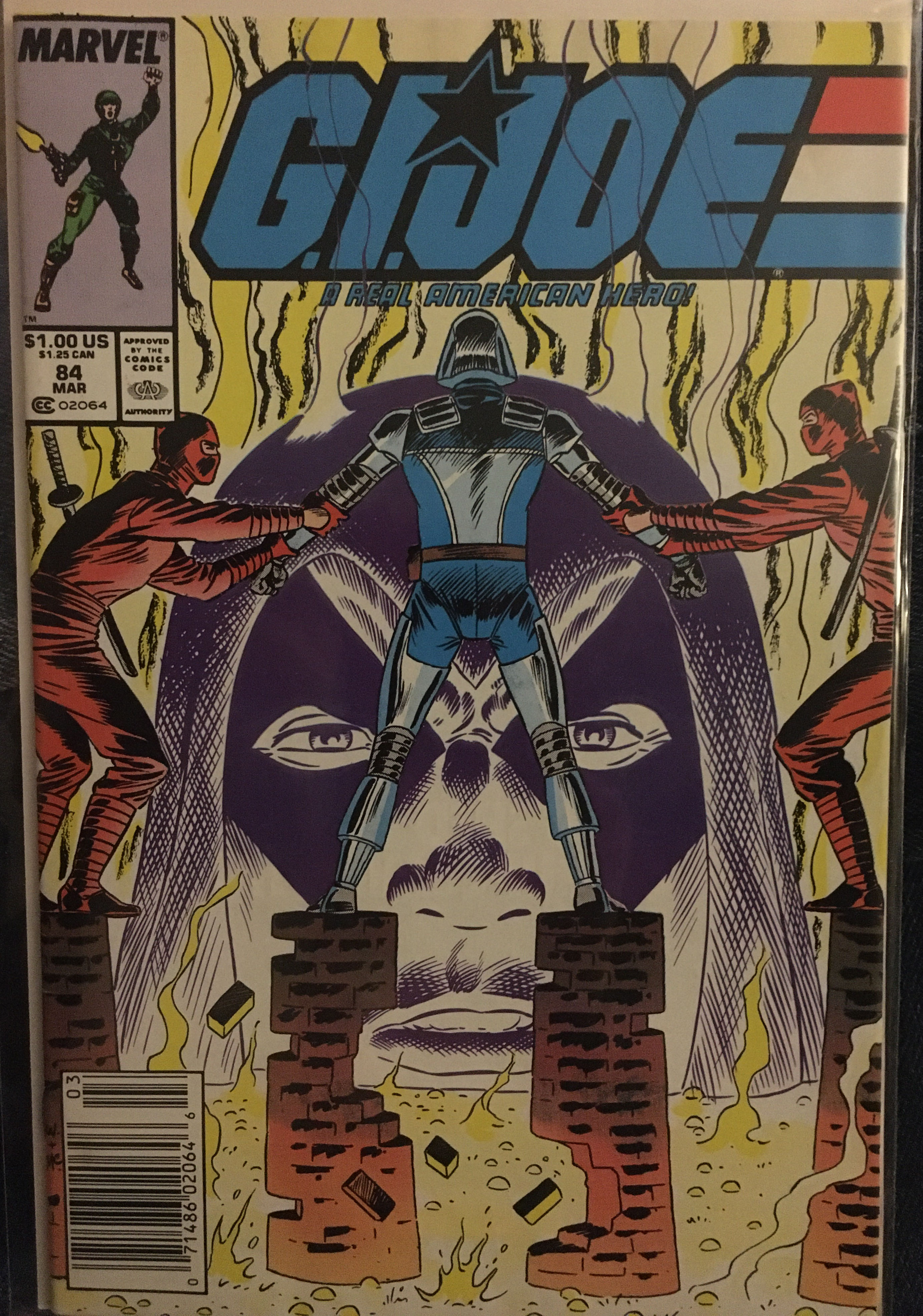 G.I. Joe: A Real American Hero - Marvel Comics (84 - Mar 1989) comic book collectible [Barcode 2771400148] - Main Image 3