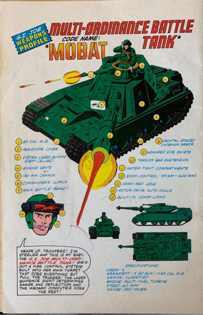 G.I. Joe: A Real American Hero - Marvel Comics (1 - Jun 1982) comic book collectible [Barcode 2771400148] - Main Image 2