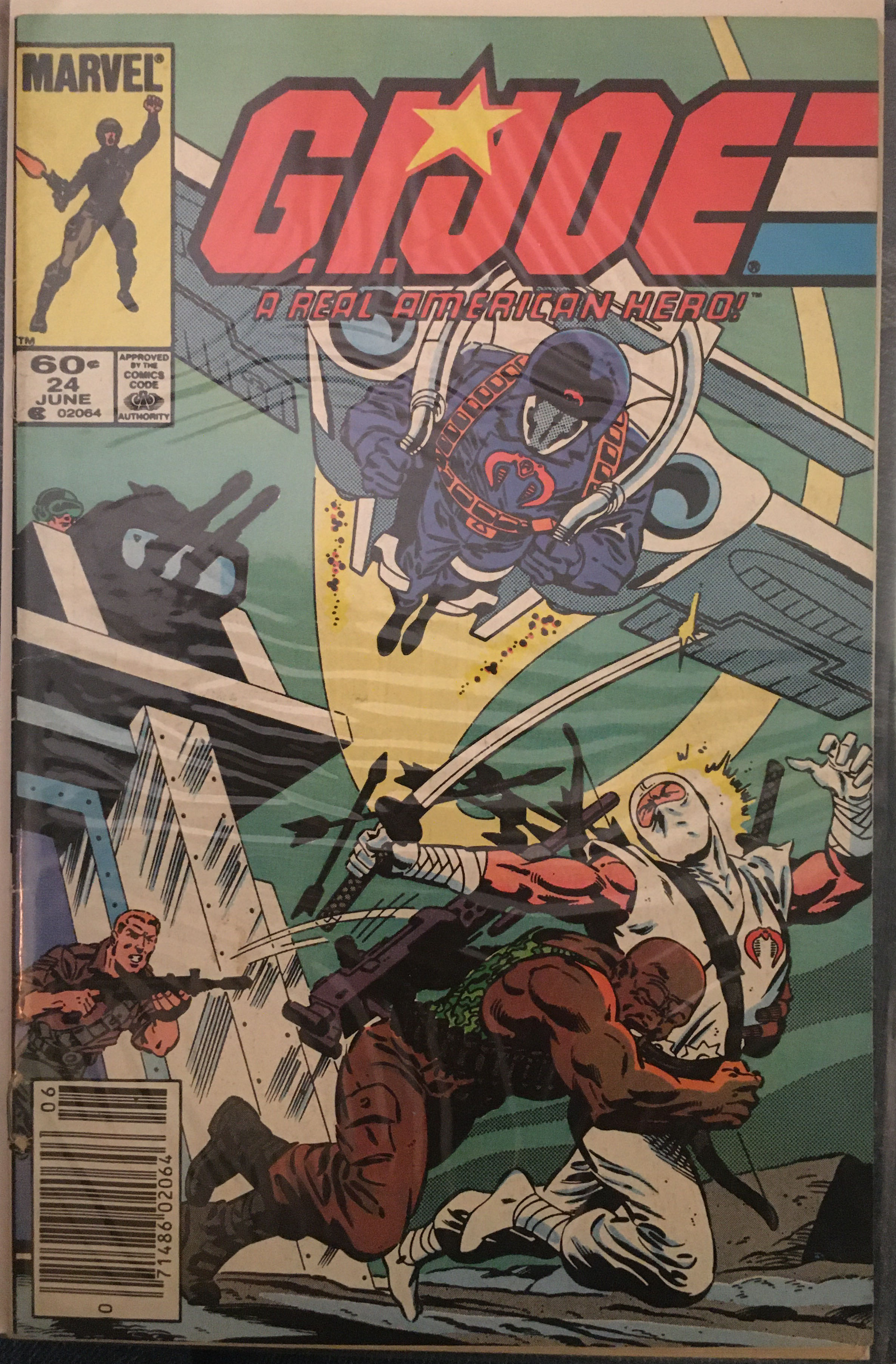 G.I. Joe: A Real American Hero - Marvel (24 - Jun 1984) comic book collectible [Barcode 2771400148] - Main Image 2