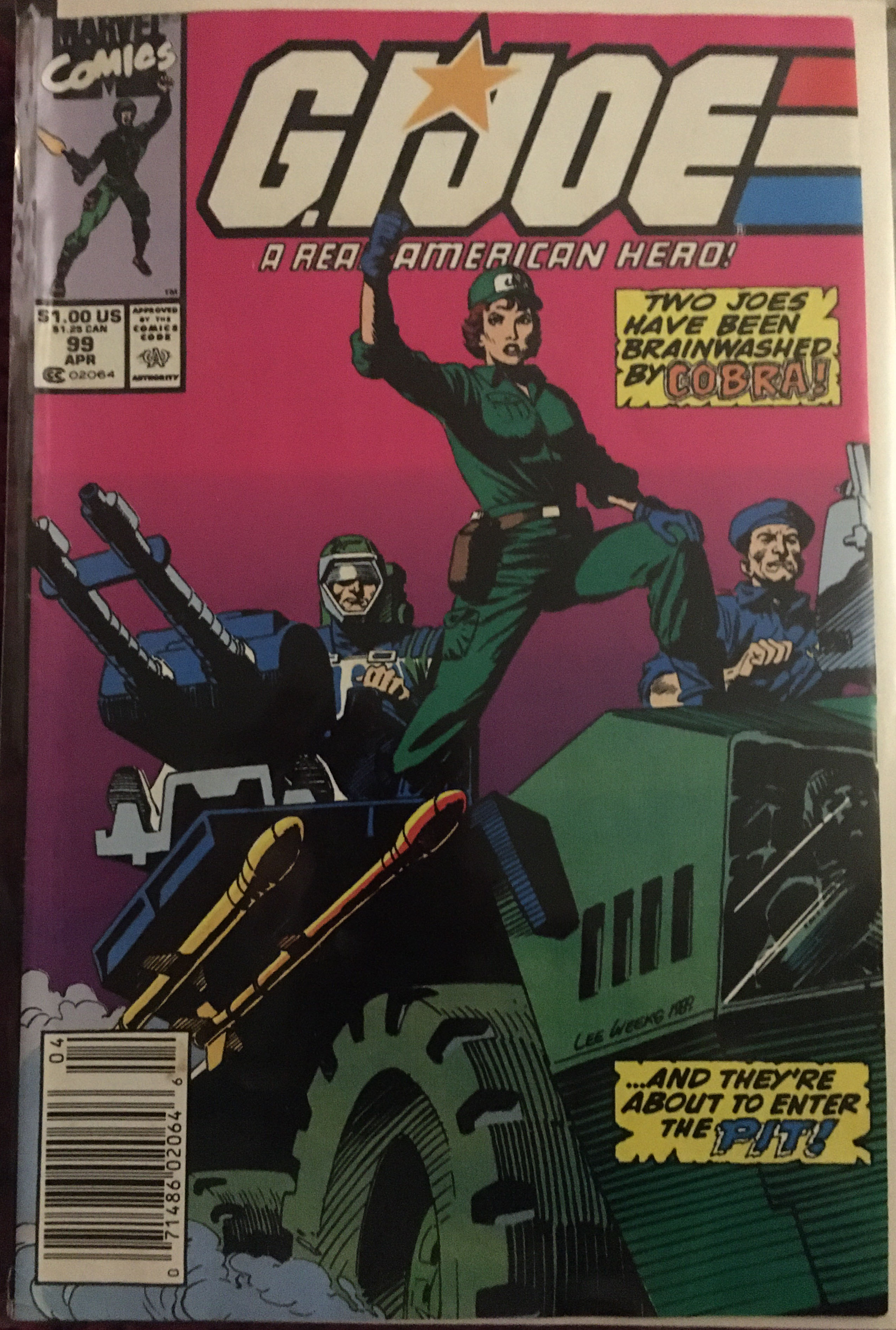 G.I. Joe: A Real American Hero - Marvel (99 - Apr 1990) comic book collectible [Barcode 2771400148] - Main Image 2