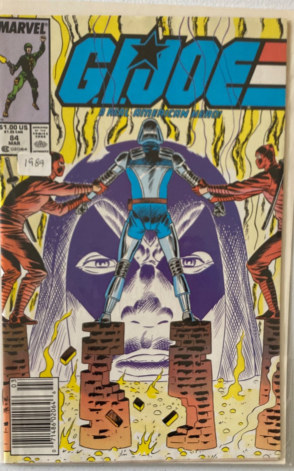 G.I. Joe: A Real American Hero - Marvel Comics (84 - Mar 1989) comic book collectible [Barcode 071486020646] - Main Image 2