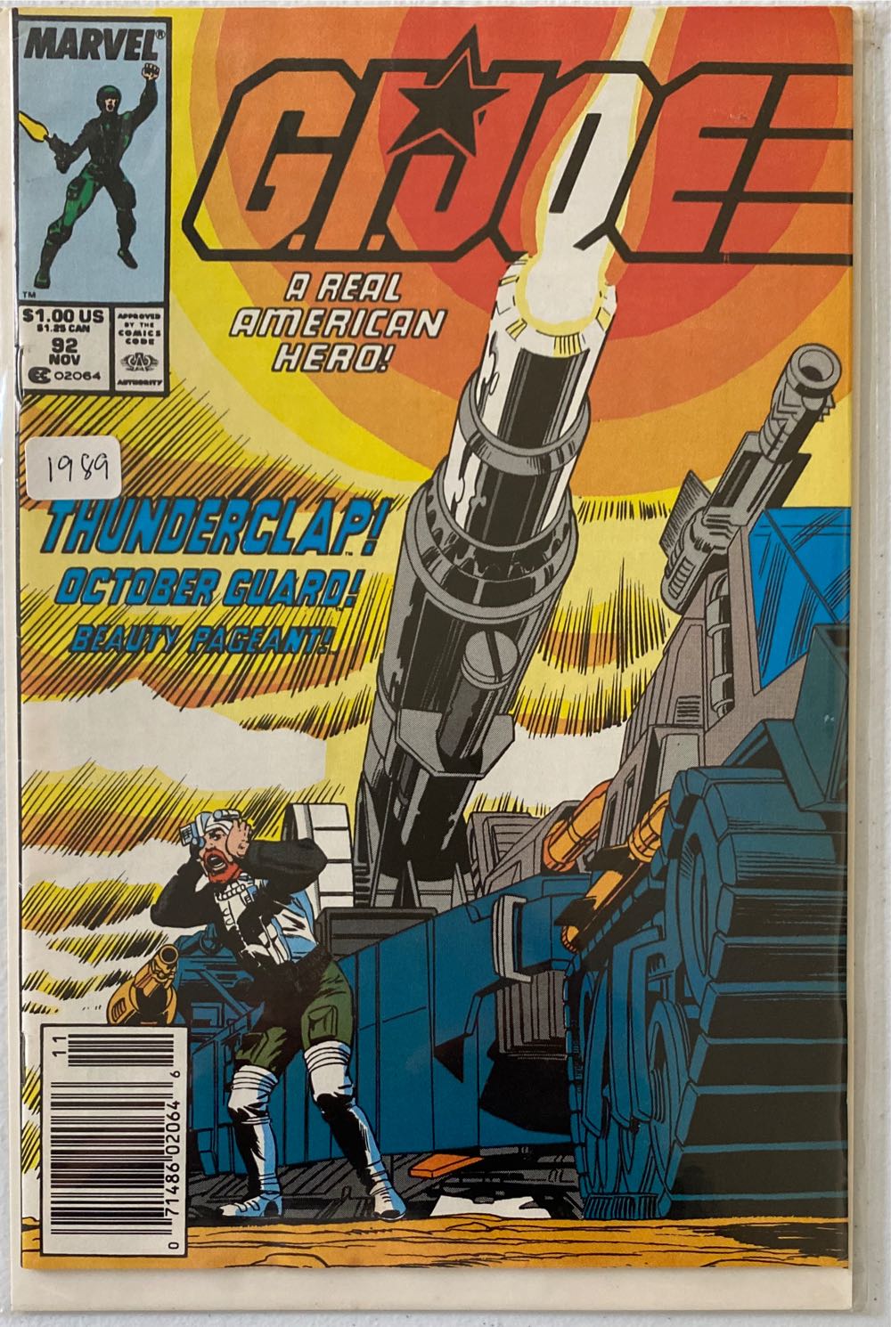 G.I. Joe: A Real American Hero - Marvel Comics (92 - 11/1992) comic book collectible [Barcode 071486020646] - Main Image 2