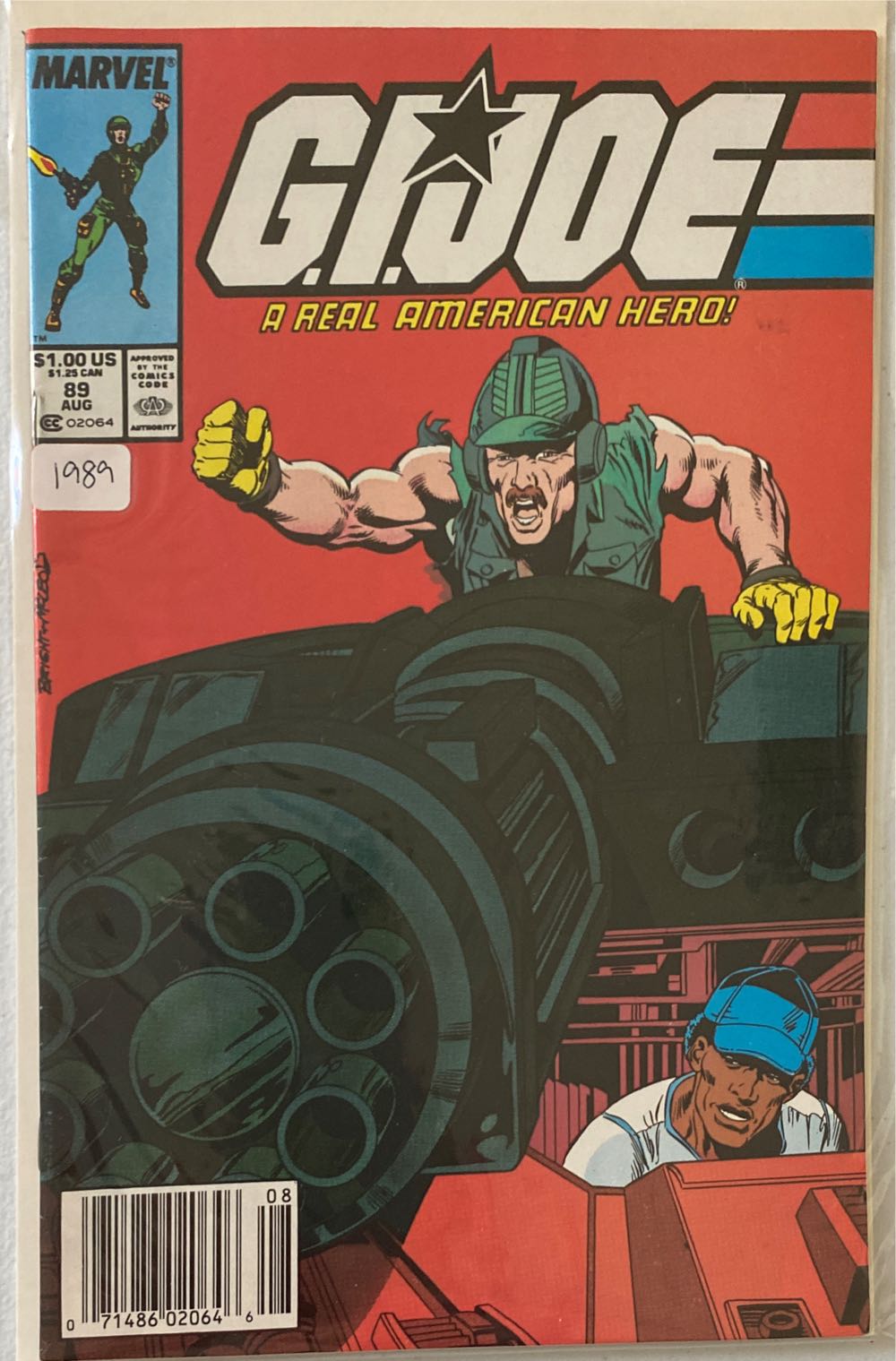 G.I. Joe: A Real American Hero - Marvel Comics (89) comic book collectible [Barcode 071486020646] - Main Image 2