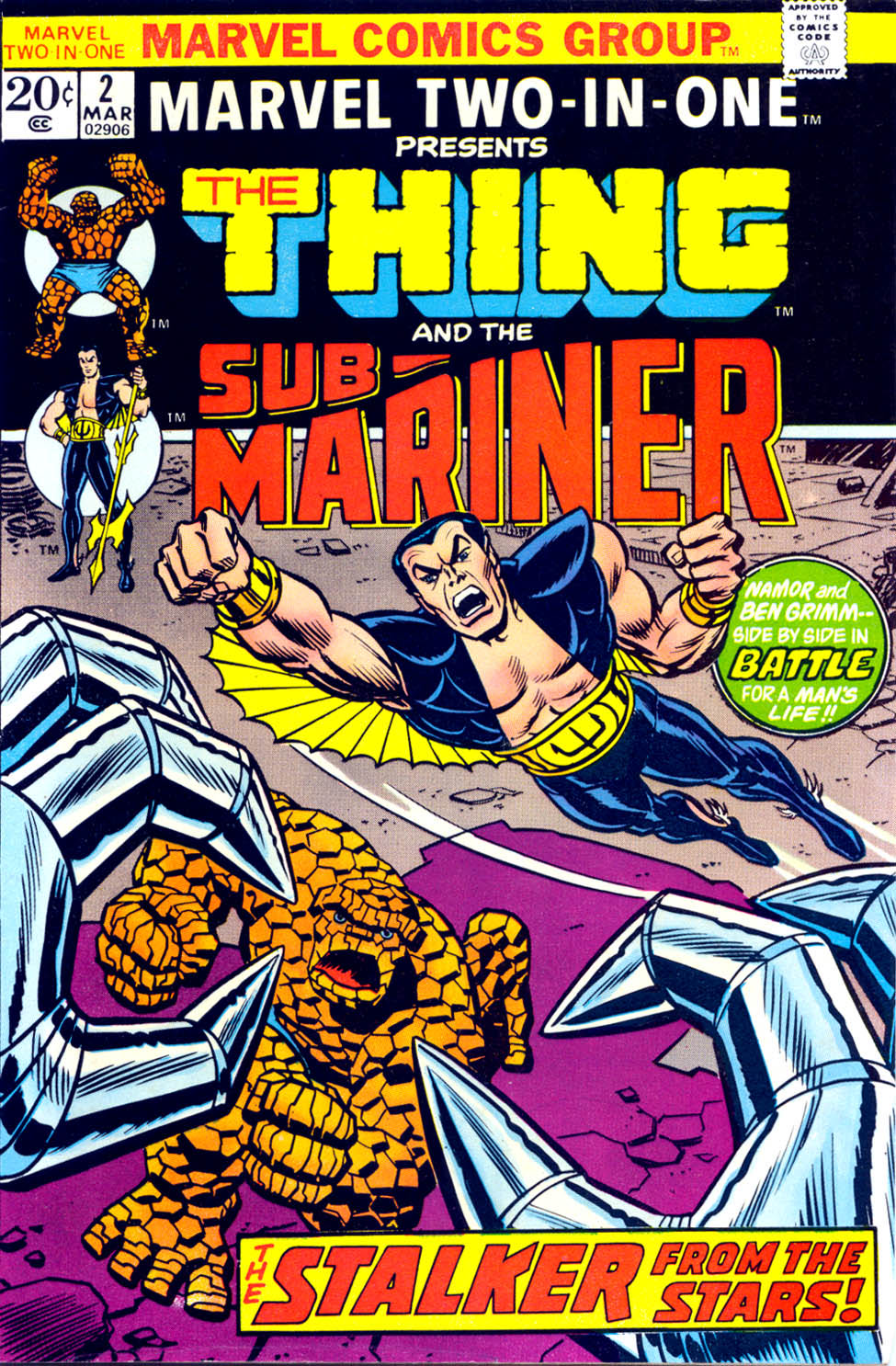 Marvel Two-In-One (1974) - Marvel Comics (28 - Jun 1977) comic book collectible [Barcode 0714860290606] - Main Image 4