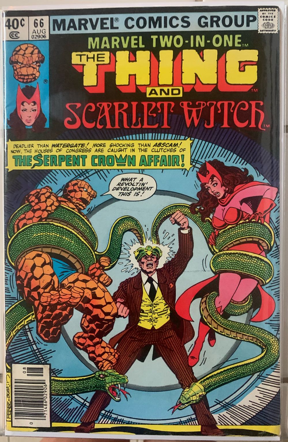 Marvel Two-In-One - Marvel Comics Group (66 - Aug 1980) comic book collectible [Barcode 071486029069] - Main Image 3