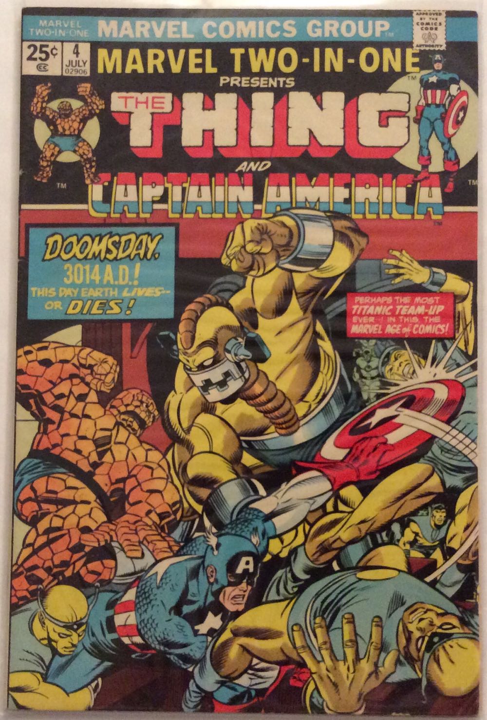 Marvel Two-In-One - Marvel Comics Group (4 - Jan 1974) comic book collectible [Barcode 38285266445] - Main Image 2