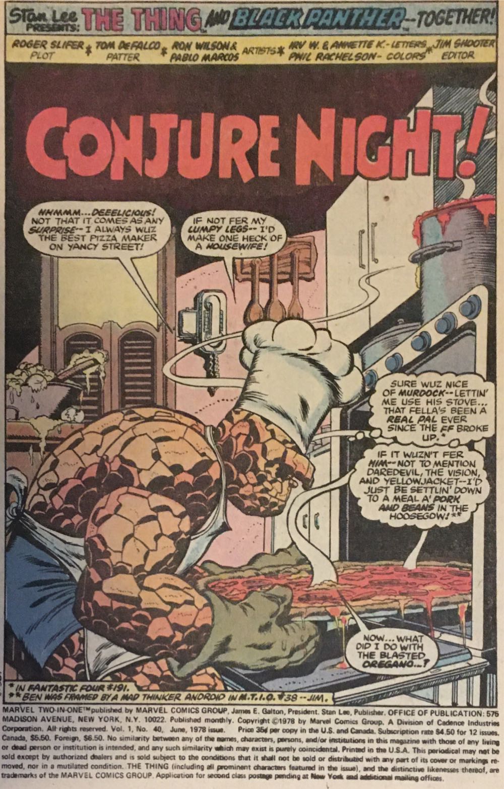 Marvel Two-In-One - Marvel Comics Group (40 - 06/1978) comic book collectible [Barcode 071486029069] - Main Image 3