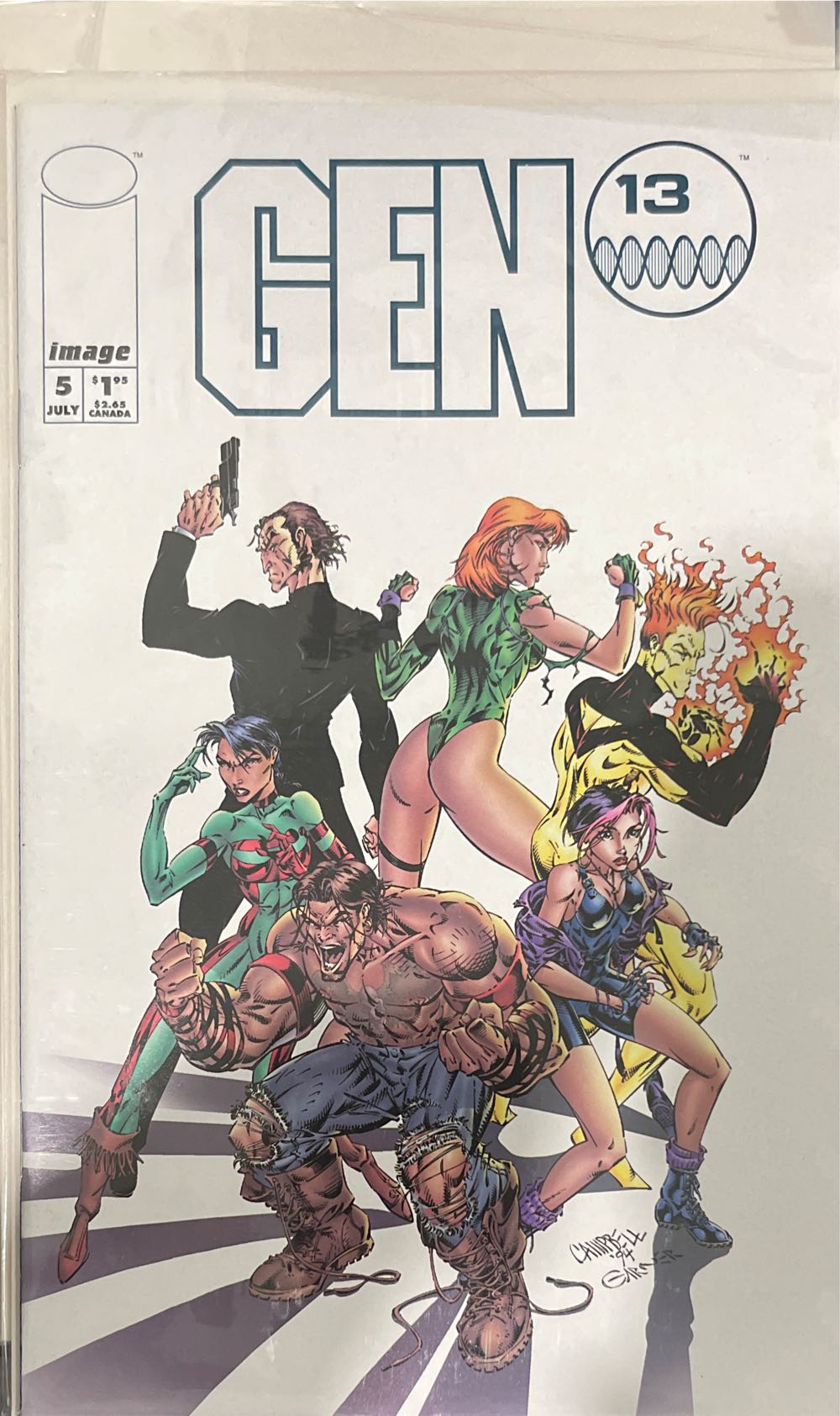 Gen 13 - Image Comics (5 - Jul 1994) comic book collectible [Barcode 709853046028] - Main Image 3