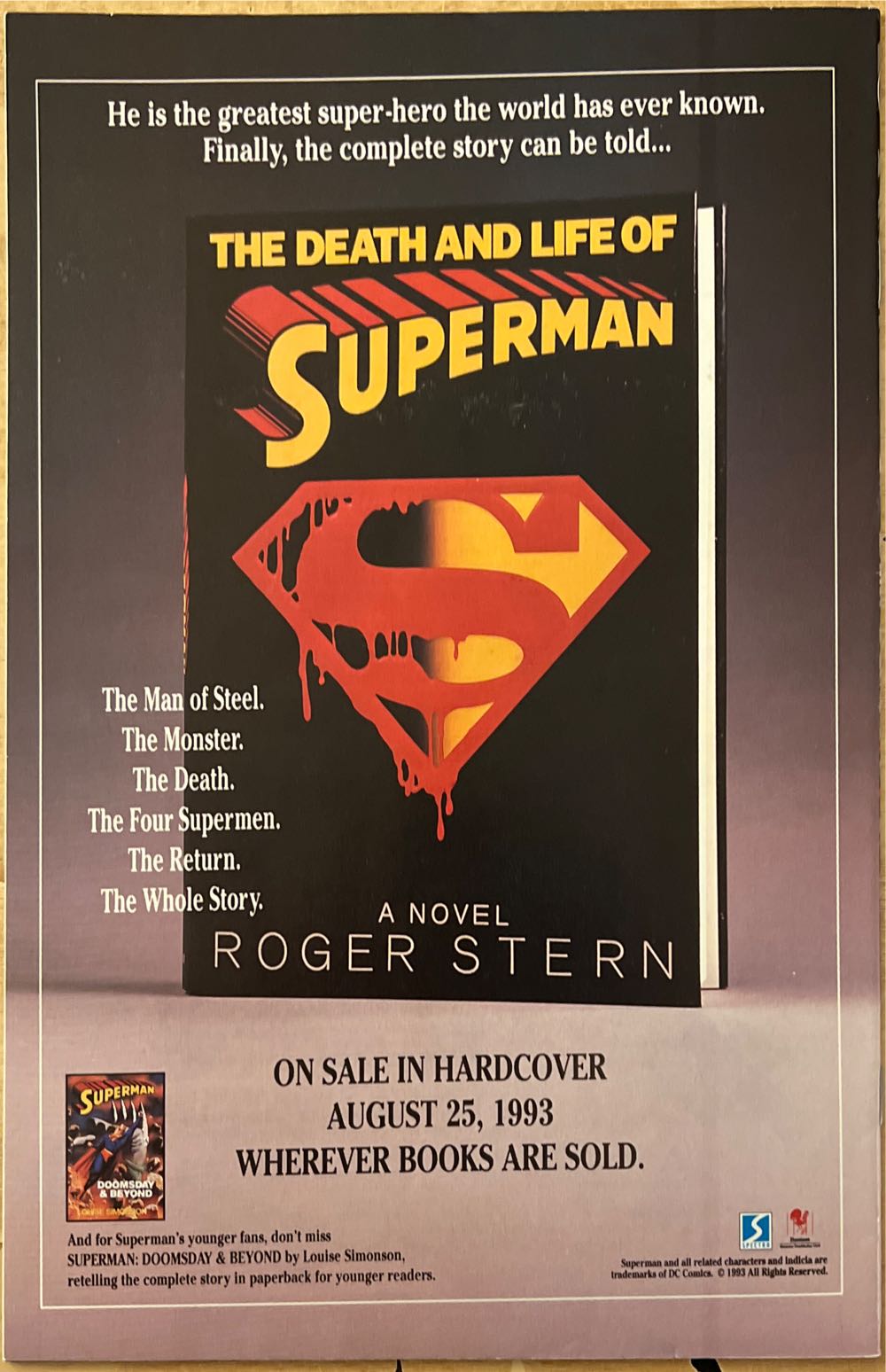 Adventures Of Superman, The - DC Comics (504 - Sep 1993) comic book collectible [Barcode 070992311408] - Main Image 2