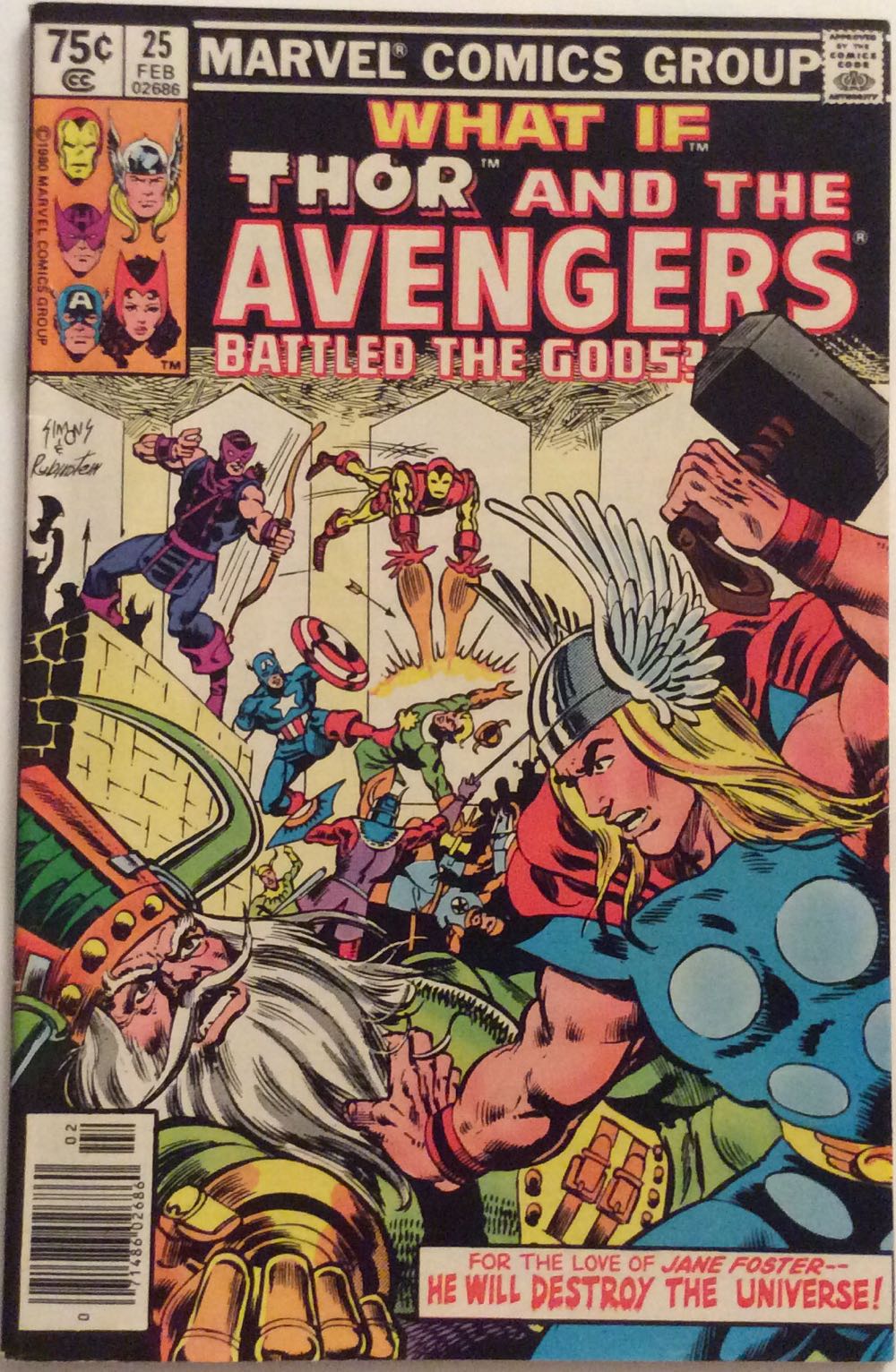 What If (Vol 1) - Marvel Comics (25 - Feb 1981) comic book collectible [Barcode 071486026860] - Main Image 2