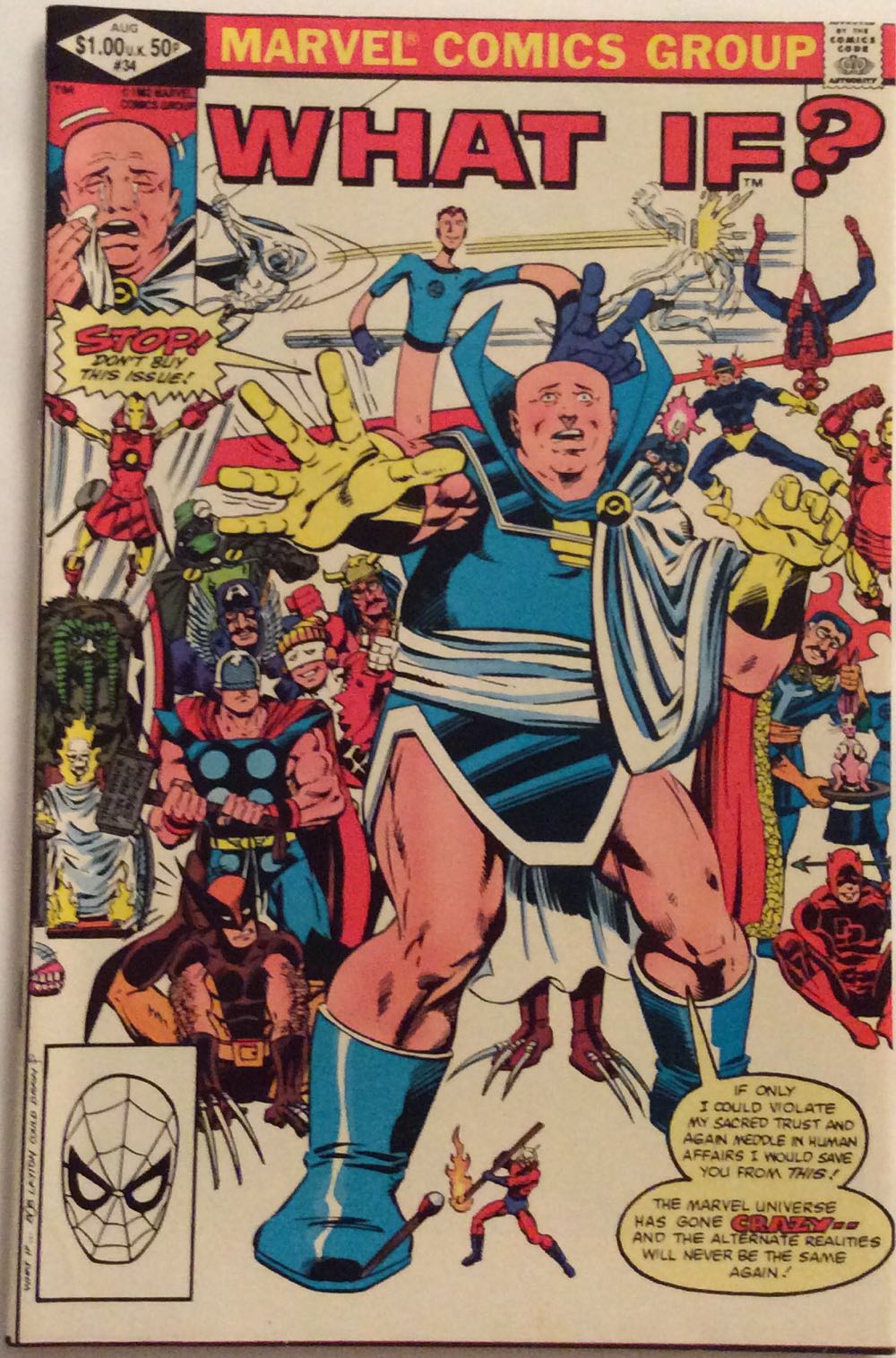What If...? (Vol 1) - Marvel Comics (34 - Aug 1982) comic book collectible - Main Image 2