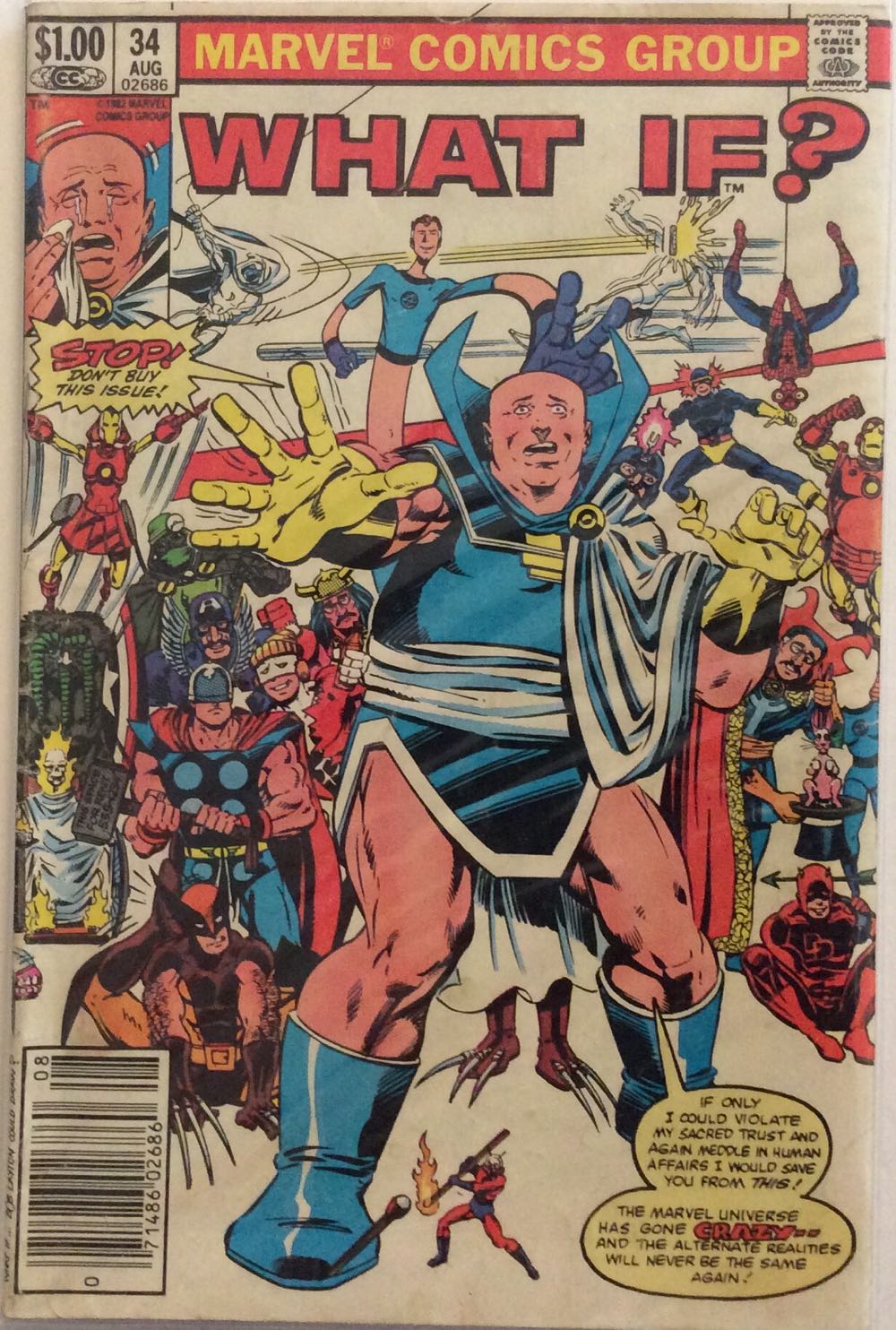 What If...? (Vol 1) - Marvel Comics (34 - Aug 1982) comic book collectible - Main Image 3