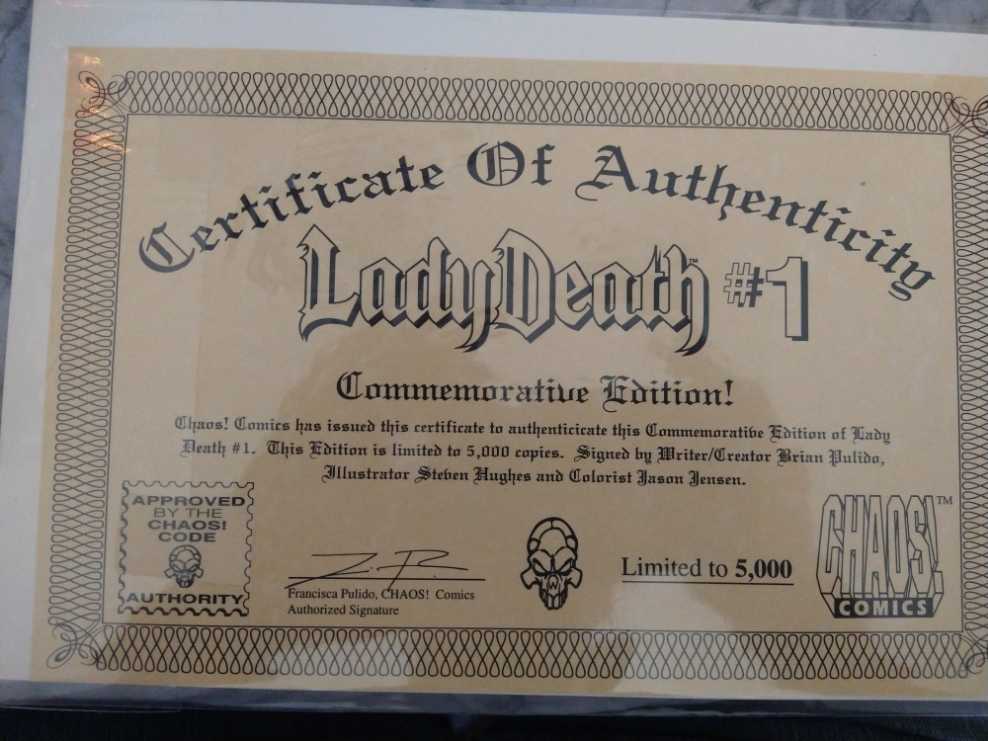 Lady Death - Chaos! Comics (1 - Jan 1994) comic book collectible - Main Image 3