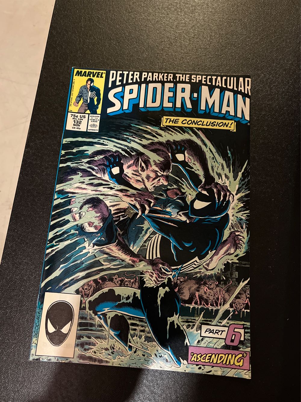 Spectacular Spider-Man, The - Marvel (132 - Nov 1987) comic book collectible [Barcode 071486021995] - Main Image 3
