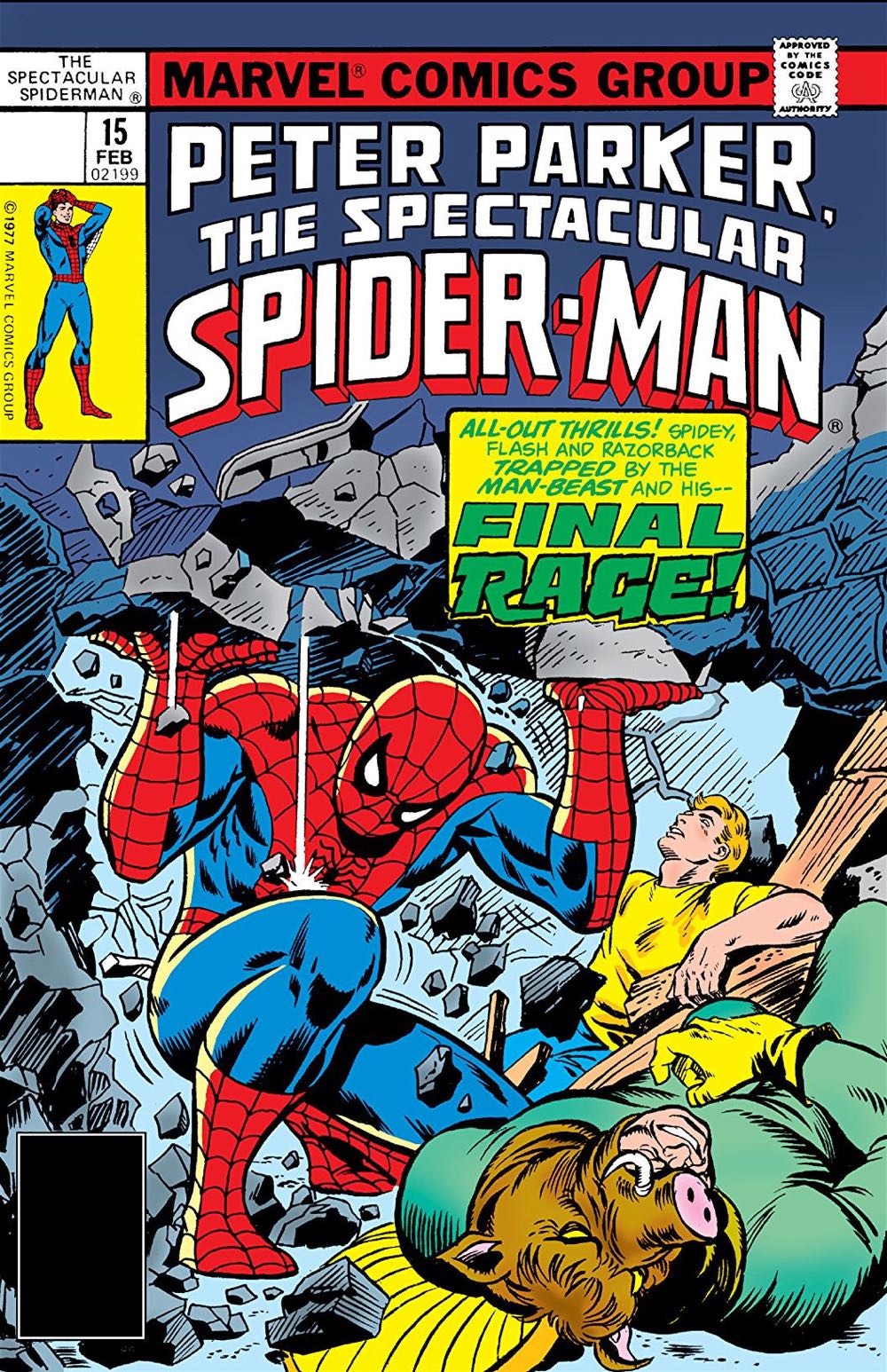 Spectacular Spider-Man, The  (15) comic book collectible [Barcode 741585596] - Main Image 2