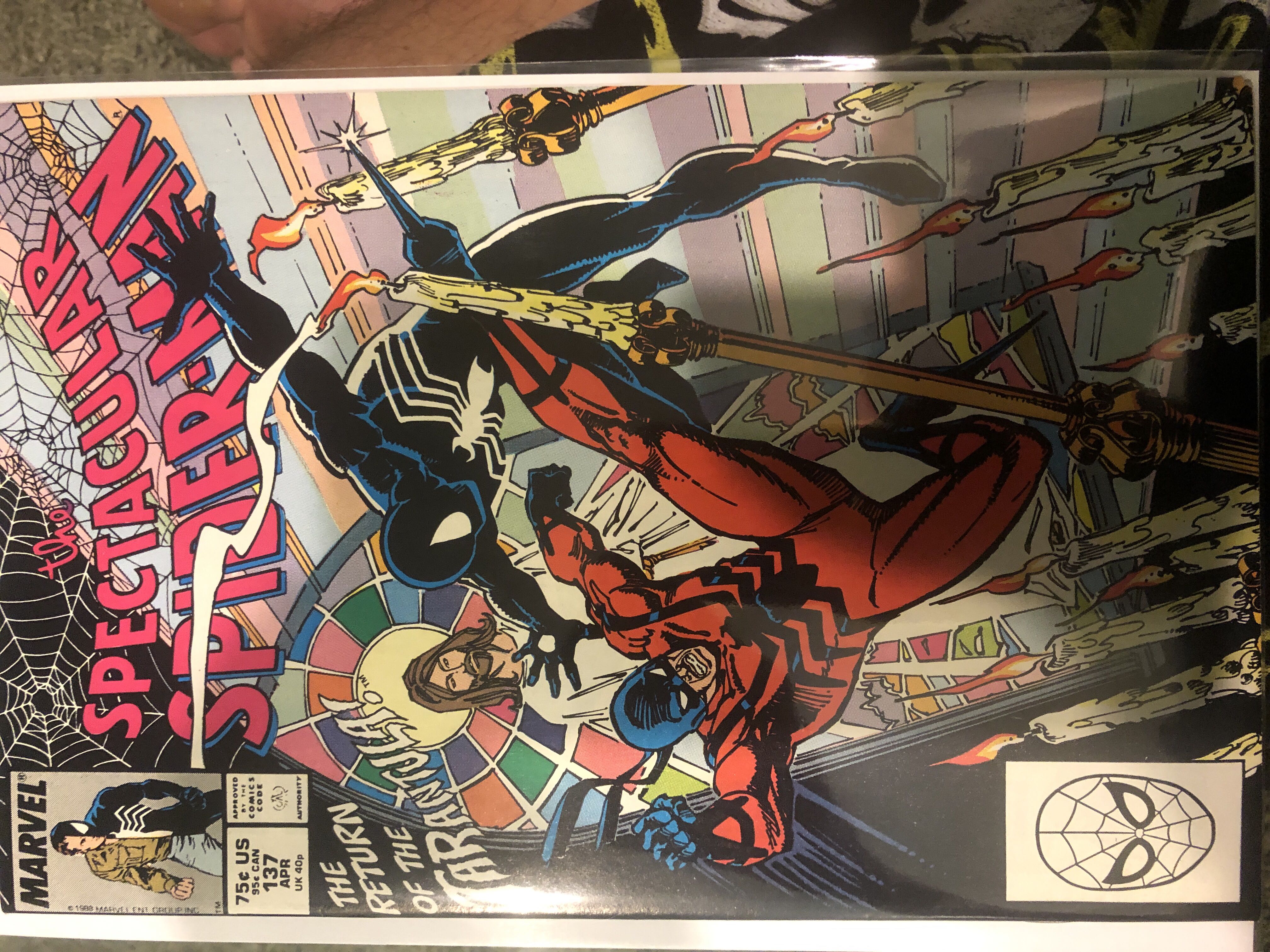 Spectacular Spider-Man, The - Marvel (137 - Apr 1988) comic book collectible [Barcode 74515258665] - Main Image 2