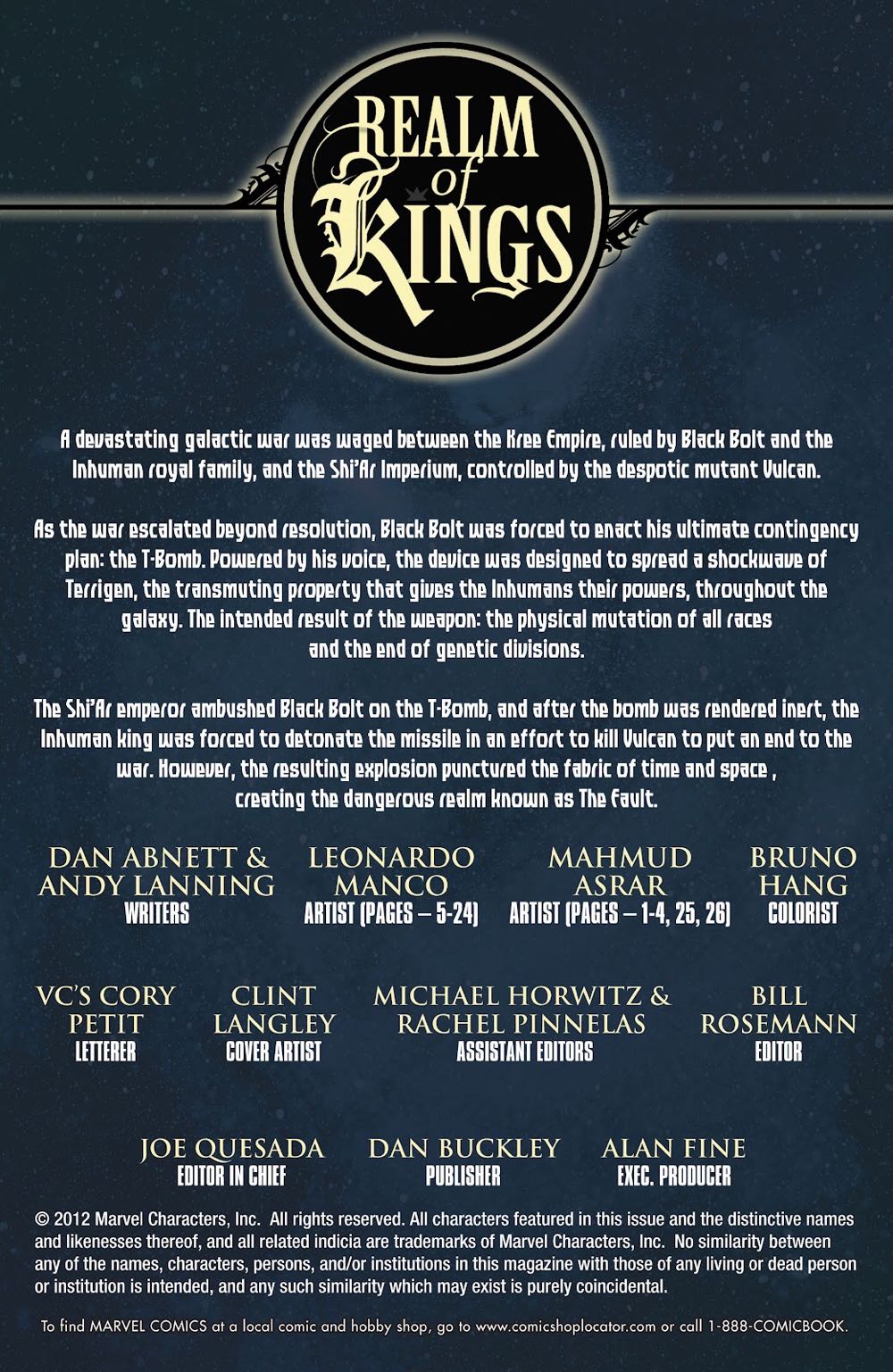 Realm Of Kings - Marvel Comics (1 - Jan 2010) comic book collectible [Barcode 759606070329] - Main Image 2